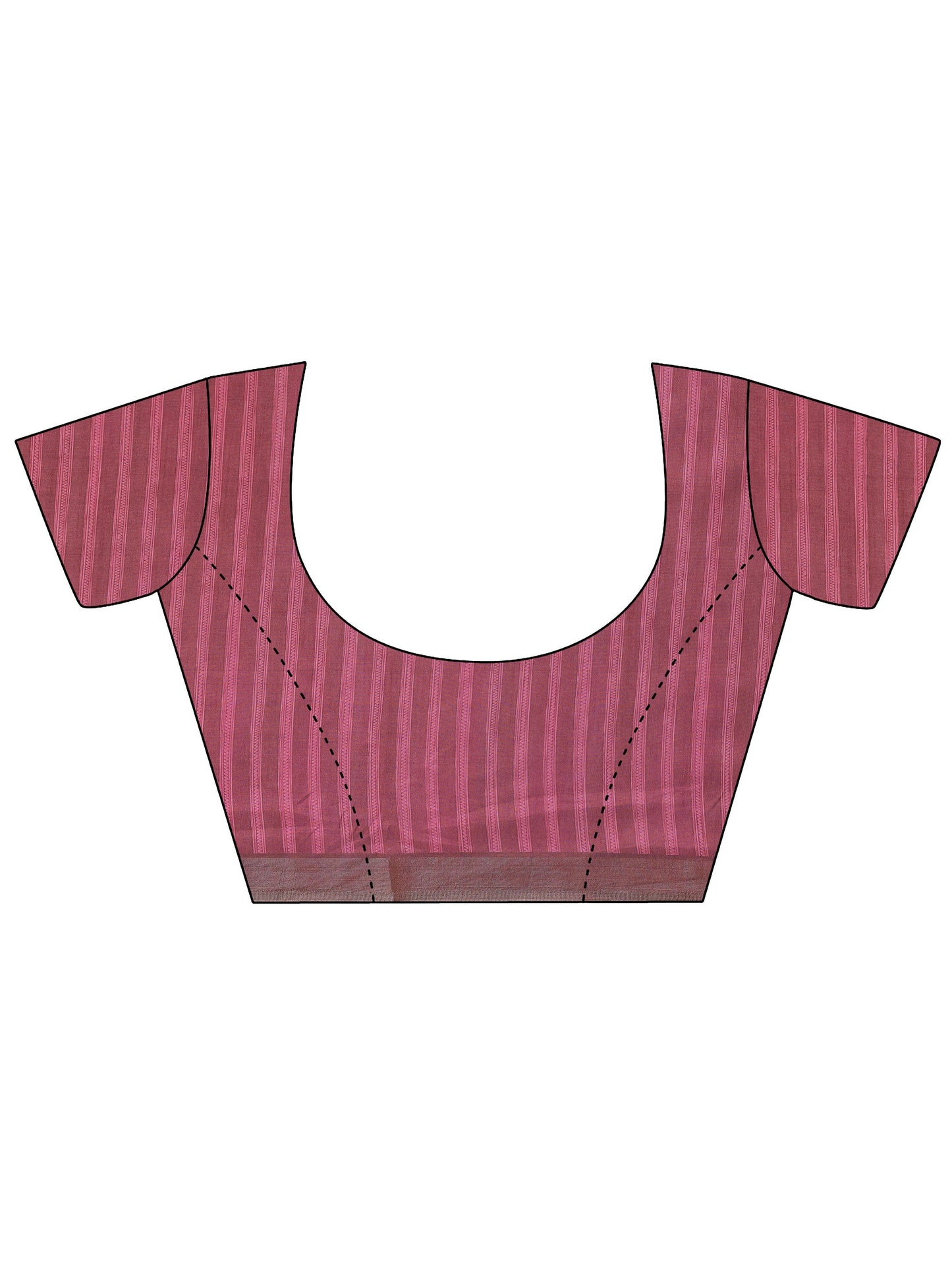 Burgundy Solid Silk Blend Saree With Unstitched Blouse Piece