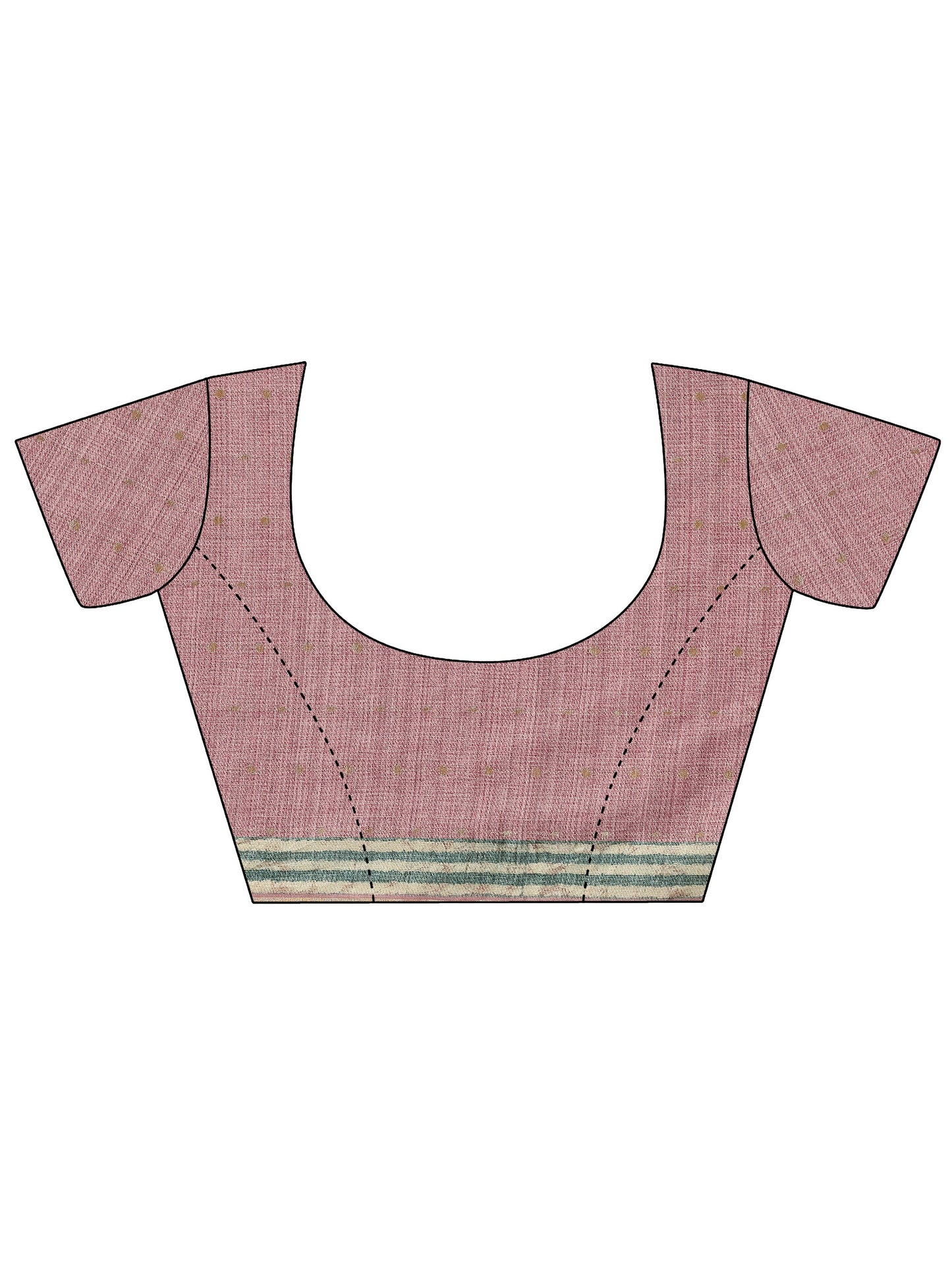 Purple Printed Silk Blend Saree With Unstitched Blouse Piece