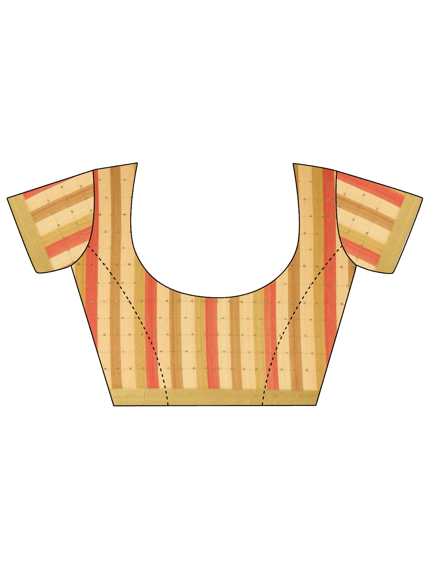 Mustard Printed Silk Blend Saree With Unstitched Blouse Piece