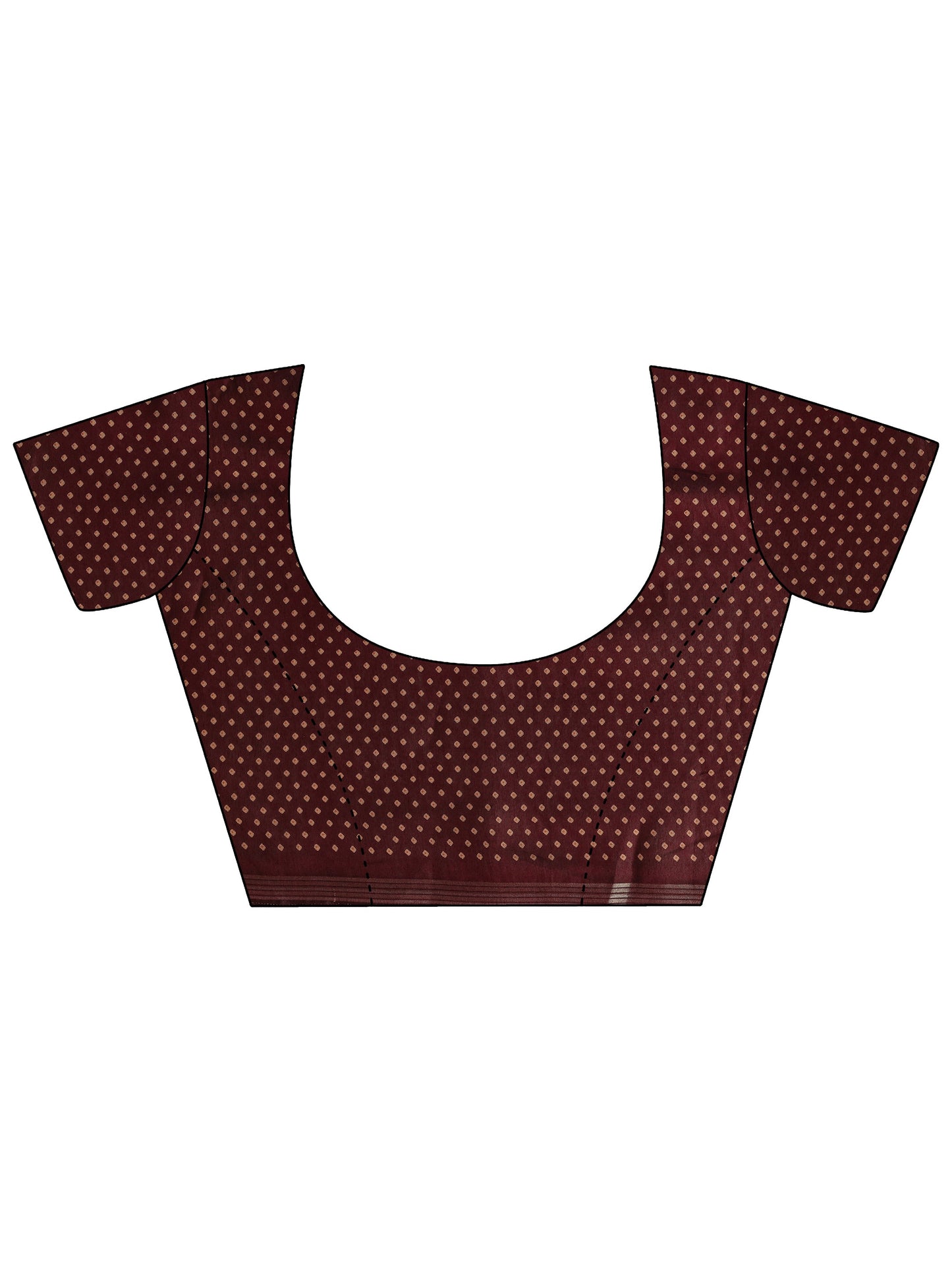 Rust Solid Silk Blend Saree With Unstitched Blouse Piece