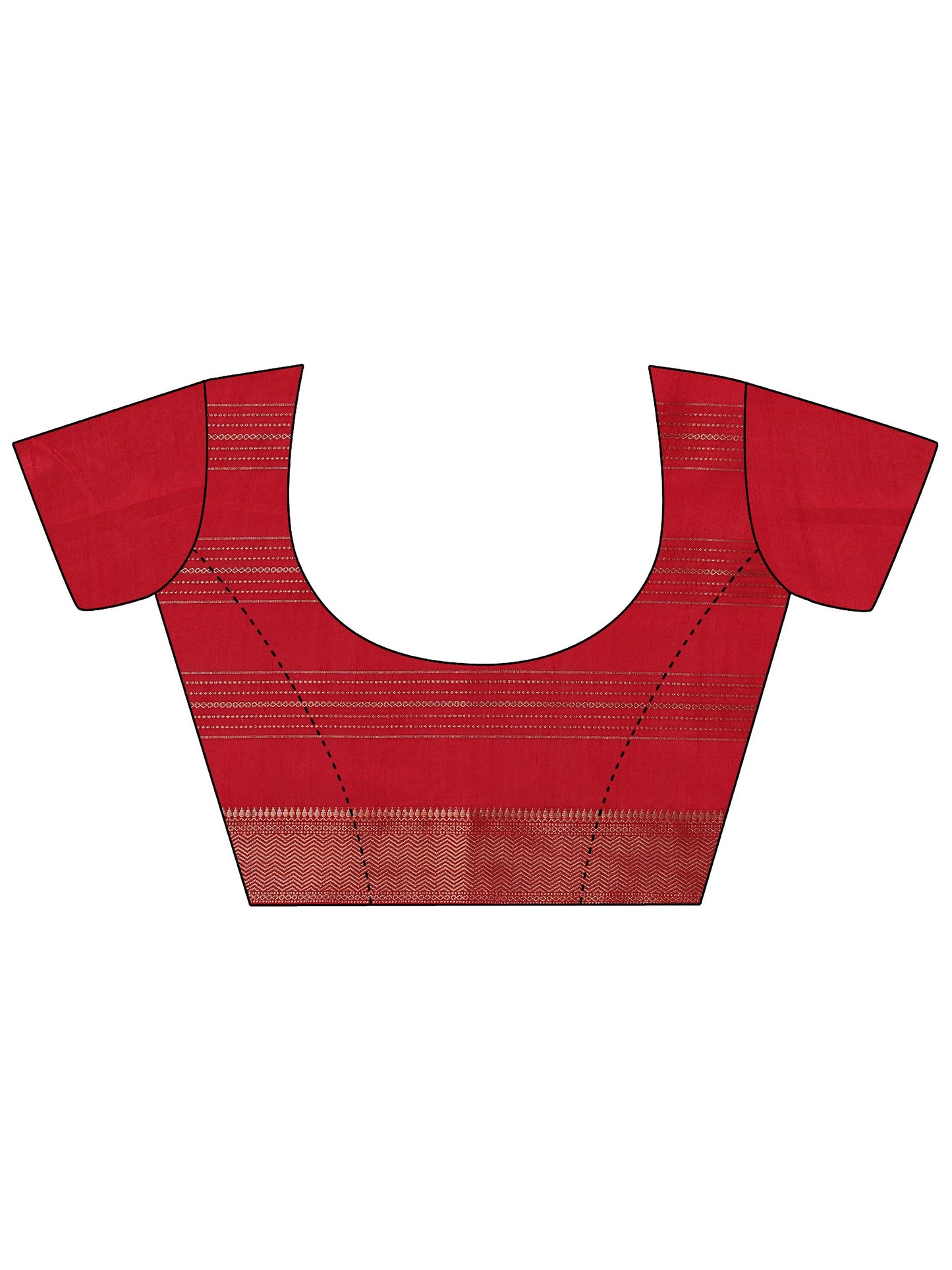 Pink Printed Silk Blend Saree With Unstitched Blouse Piece