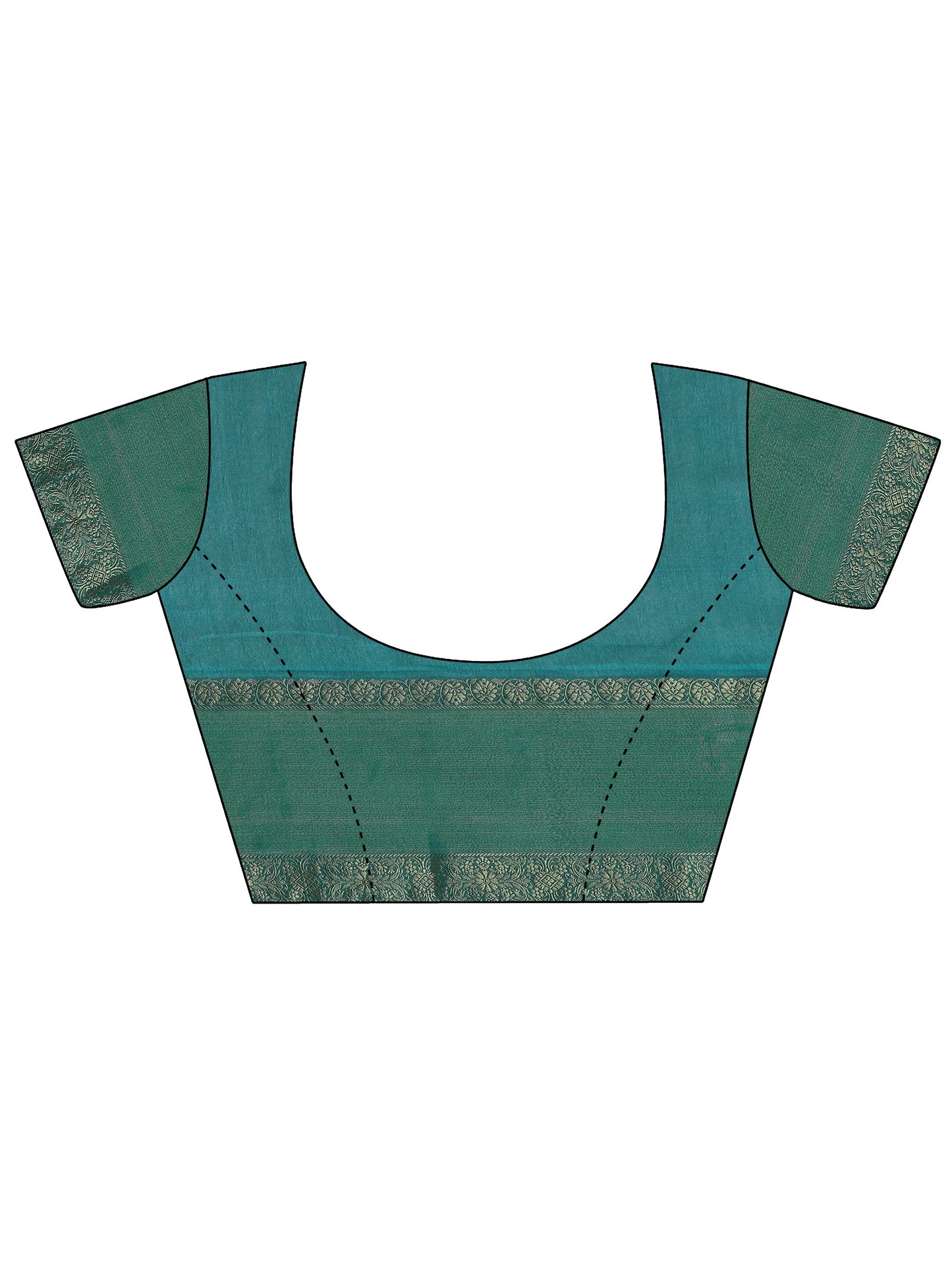 Purple Solid Georgette Saree With Unstitched Blouse Piece