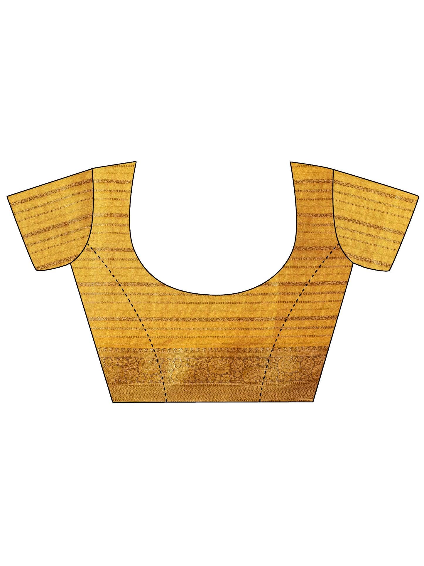 Multi Printed Silk Blend Saree With Unstitched Blouse Piece