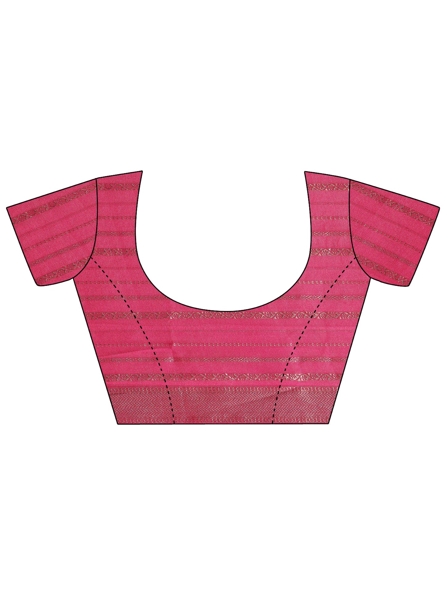 Multi Printed Silk Blend Saree With Unstitched Blouse Piece