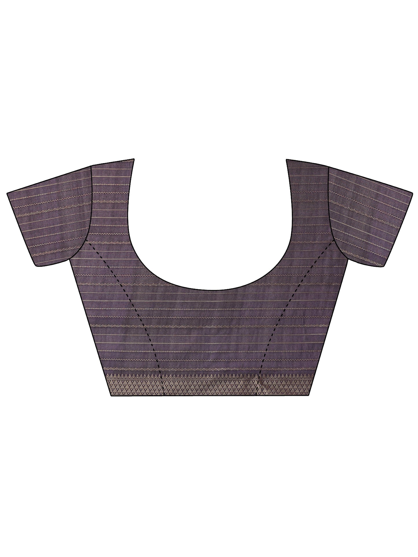 Off White Kalamkari Printed Silk Blend Saree With Unstitched Blouse Piece