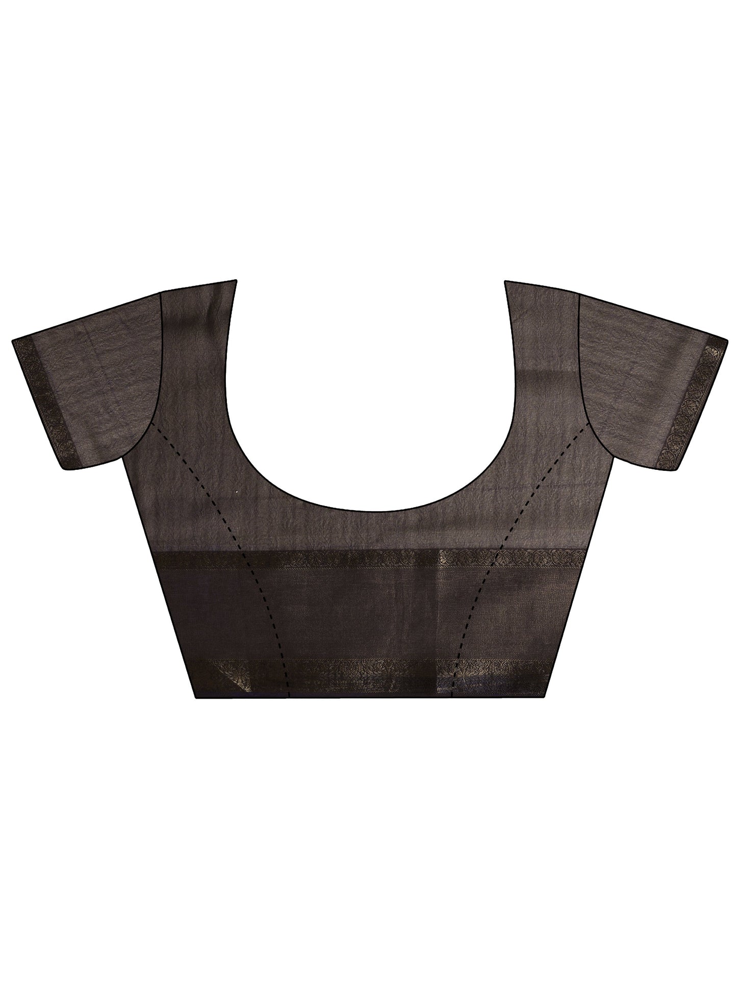 Magenta Solid Georgette Saree With Unstitched Blouse Piece