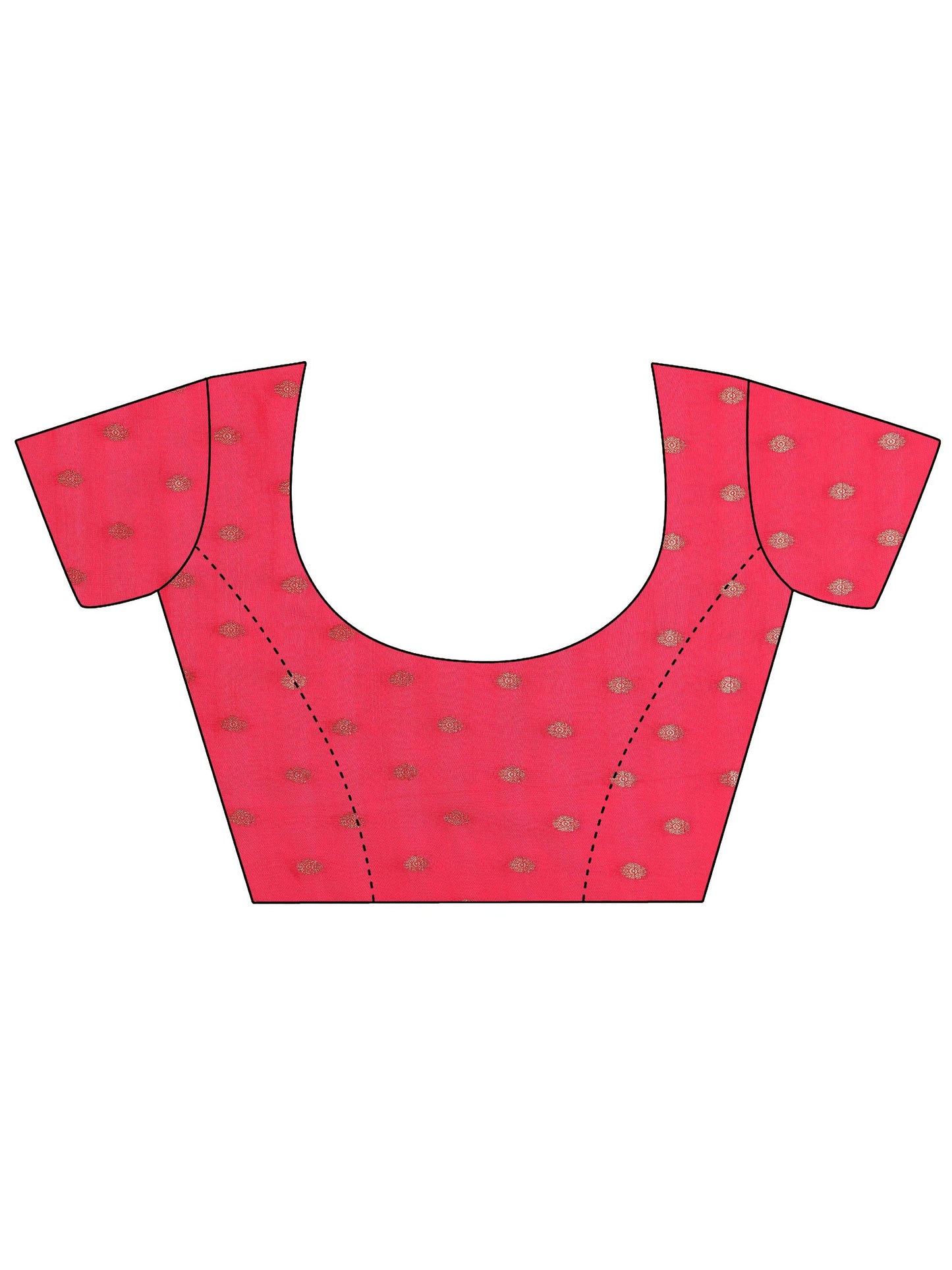 Orange Embellished Silk Blend Saree With Unstitched Blouse Piece