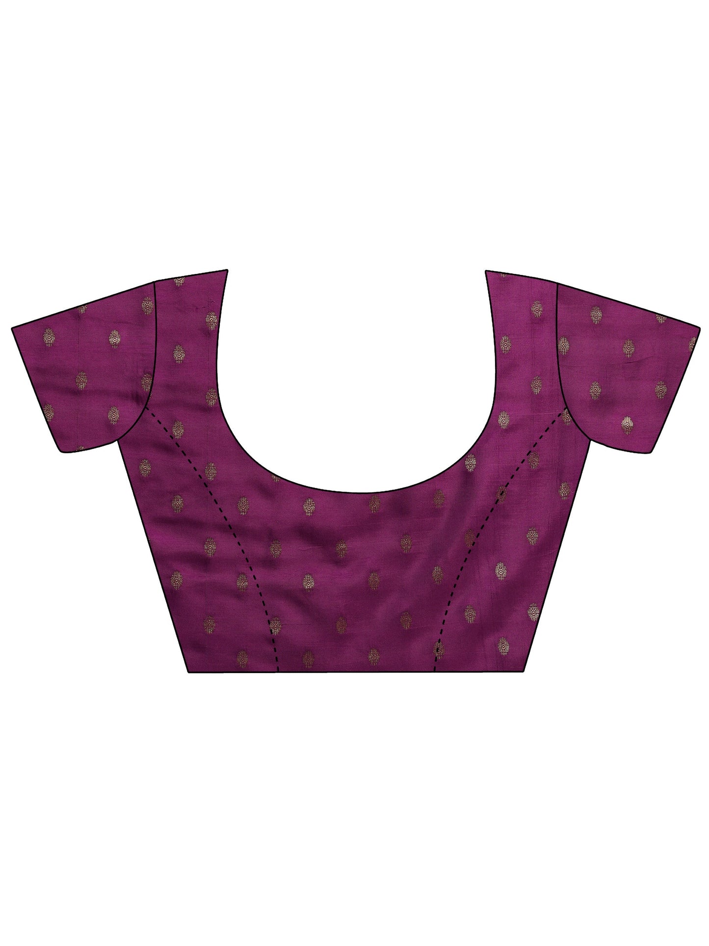 Pink Embellished Silk Blend Saree With Unstitched Blouse Piece