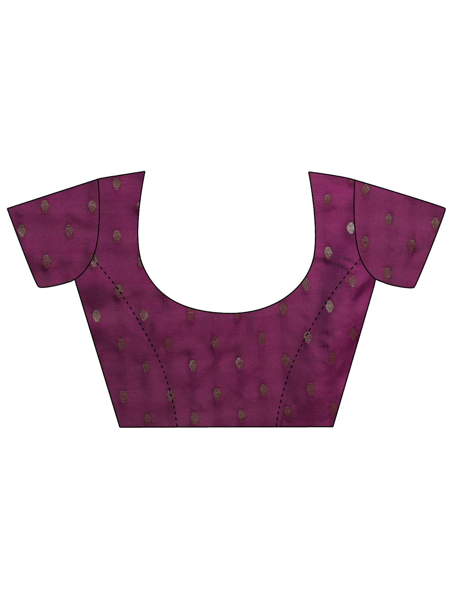 Red Embellished Silk Blend Saree With Unstitched Blouse Piece