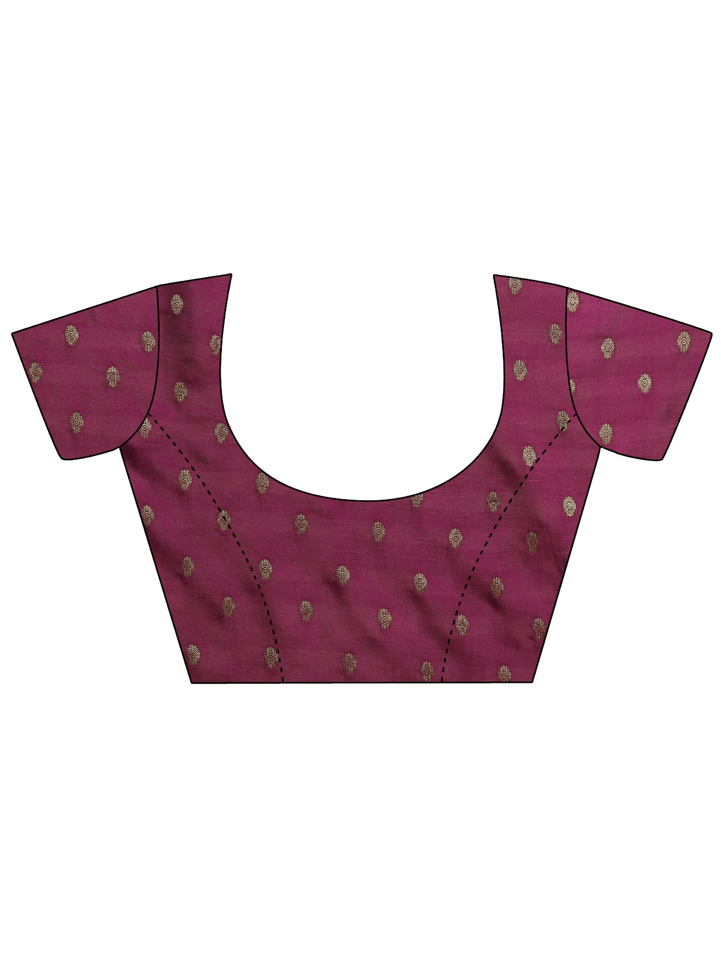 Pink Woven Design Silk Blend Saree With Unstitched Blouse Piece