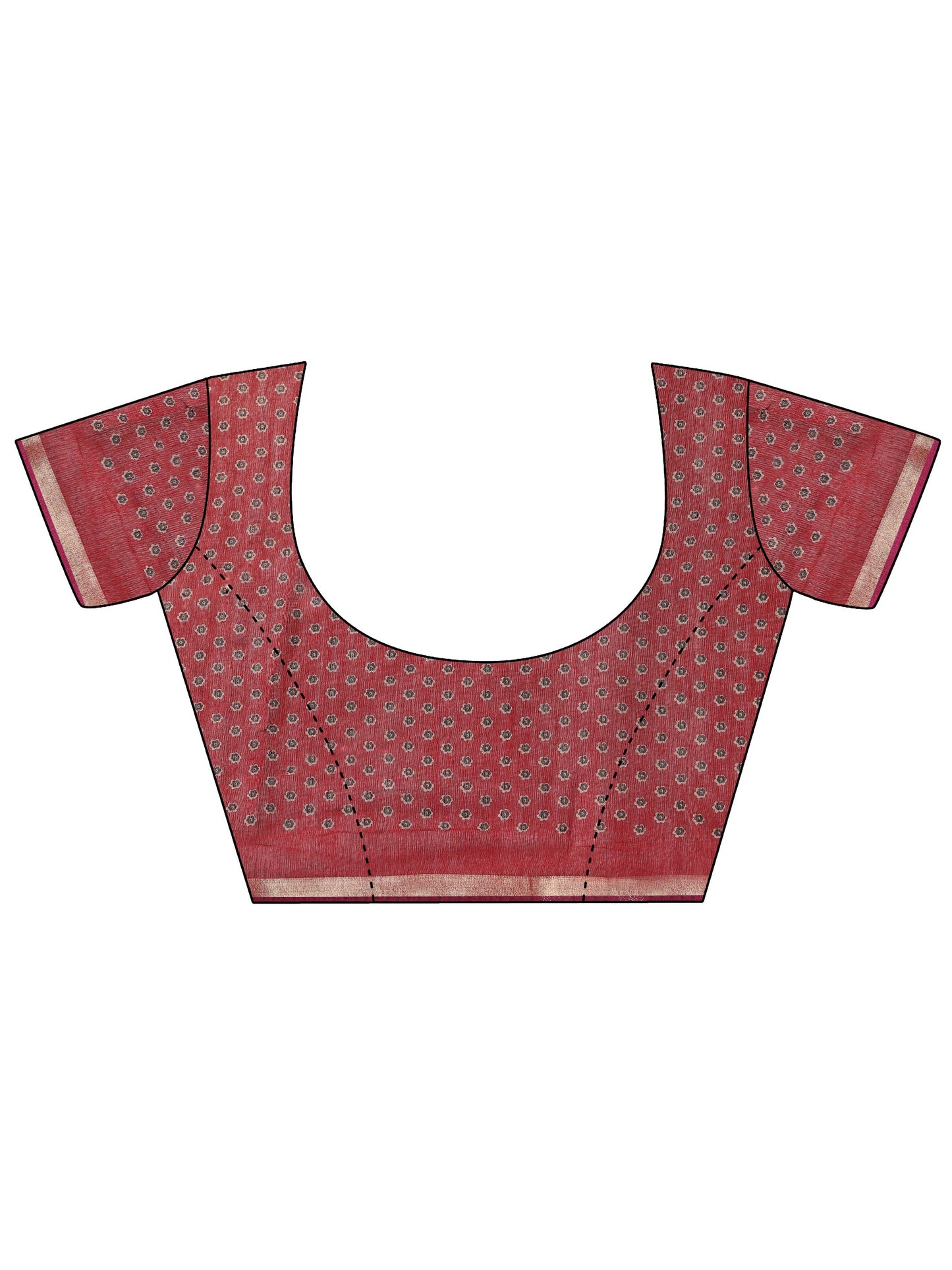 Black Solid Cotton Blend Saree With Unstitched Blouse Piece