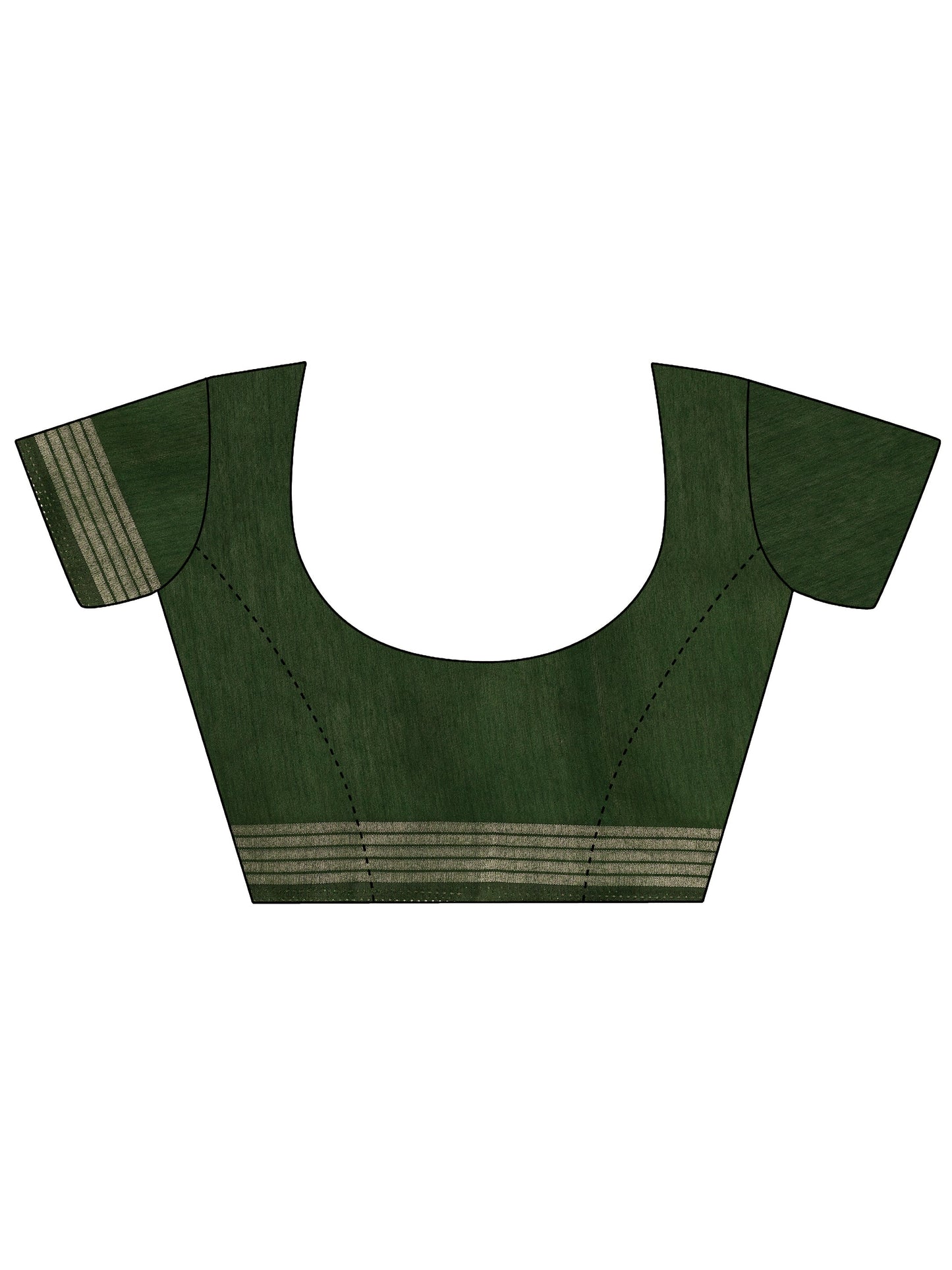 Burgundy Printed Cotton Saree With Unstitched Blouse Piece