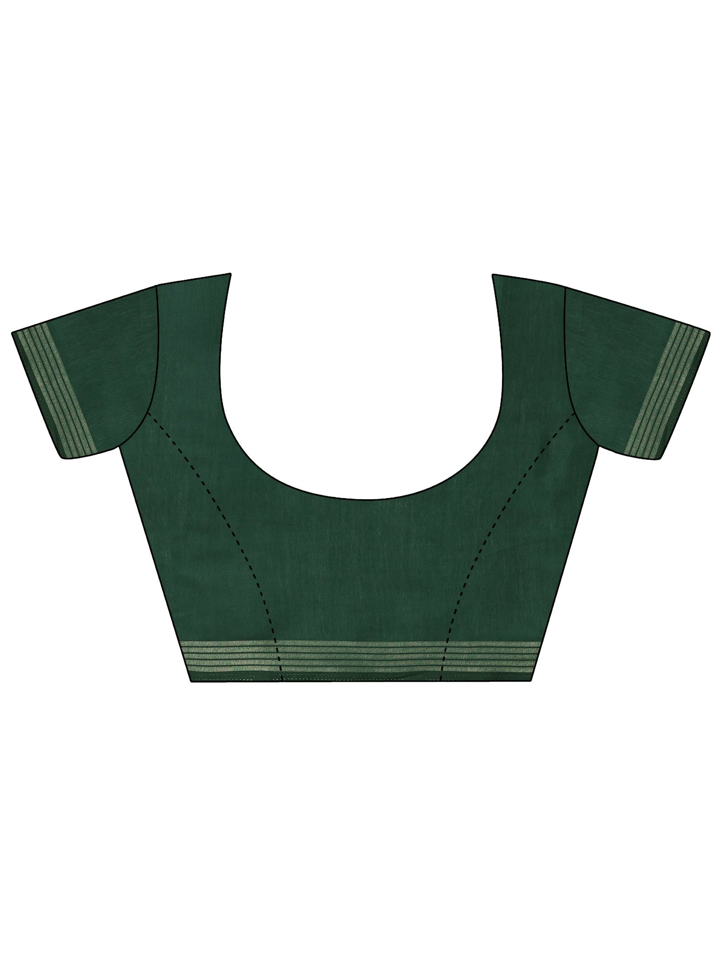 Maroon Printed Cotton Saree With Unstitched Blouse Piece