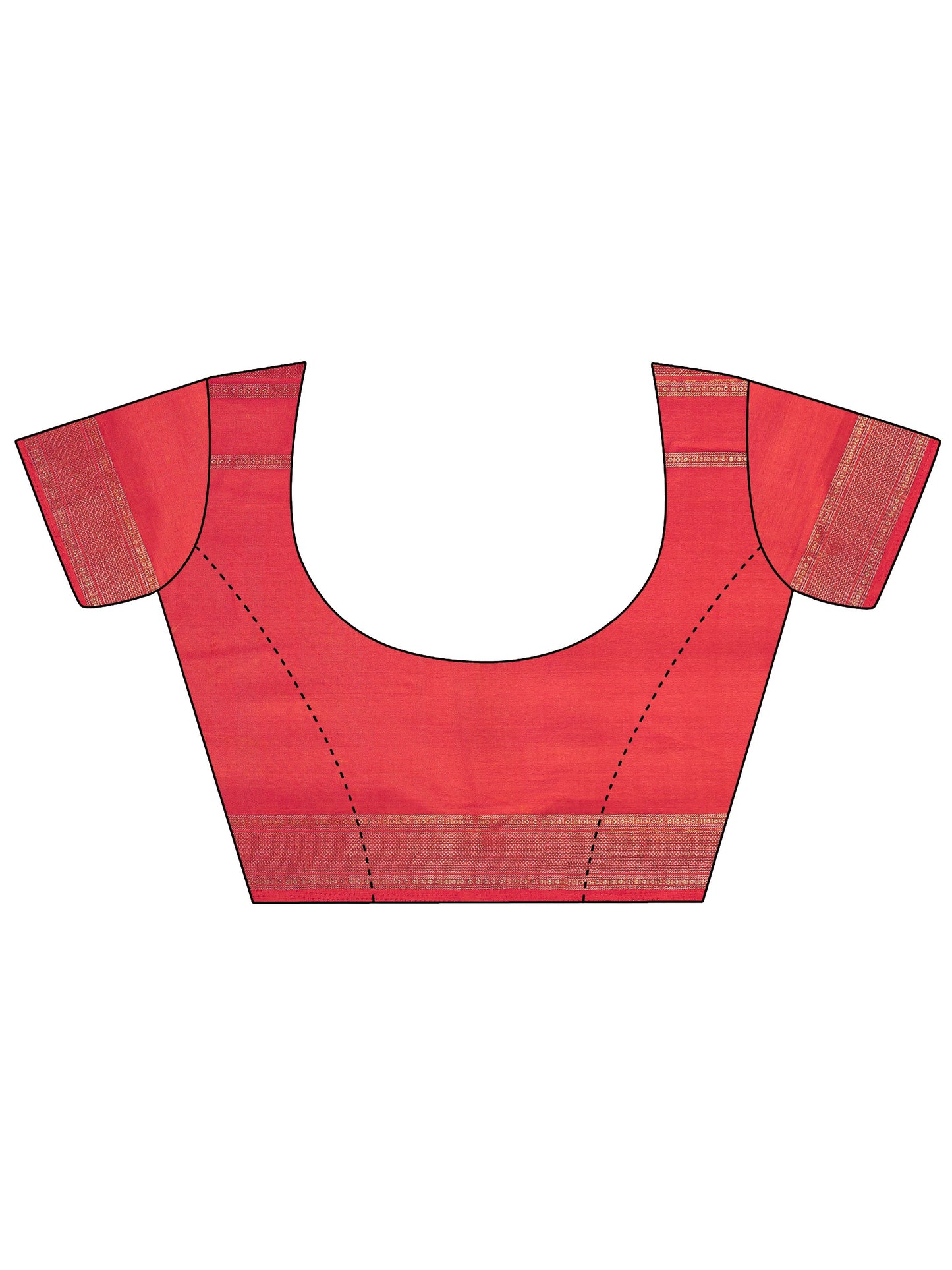 Purple Printed Cotton Saree With Unstitched Blouse Piece