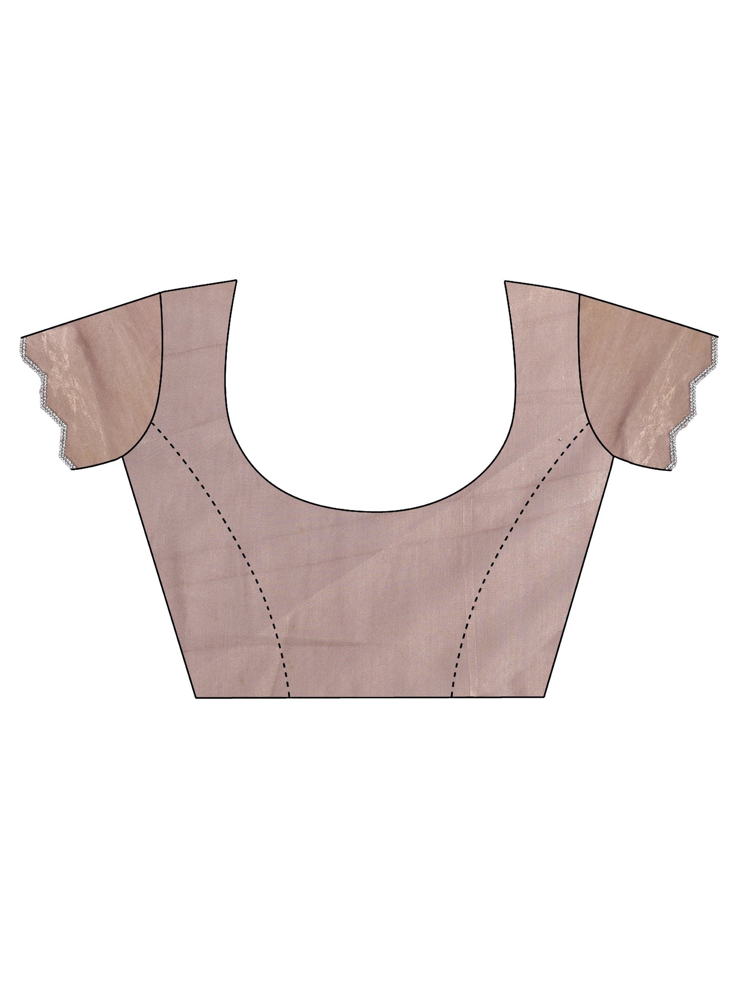 Brown Embellished Jimmy Choo Organza Saree With Unstitched Blouse Piece