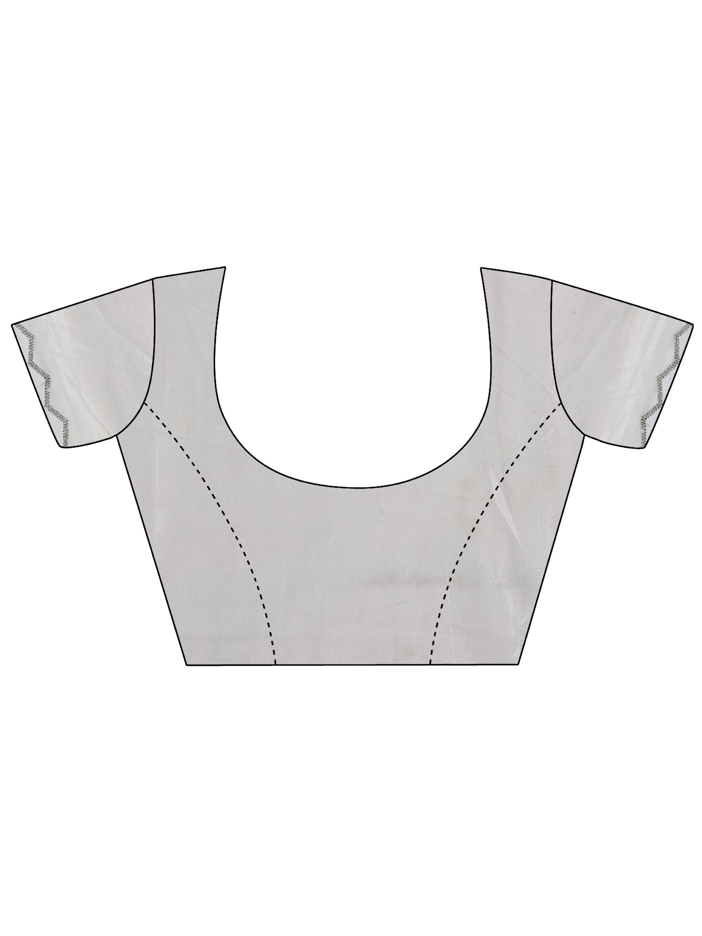 Off White Embellished Organza Saree With Unstitched Blouse Piece