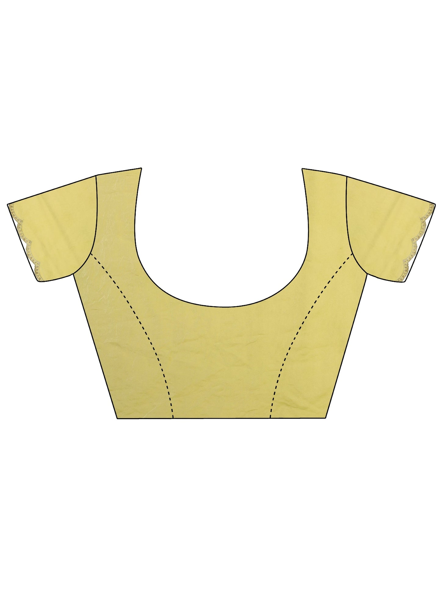 Green Printed Satin Saree With Unstitched Blouse Piece