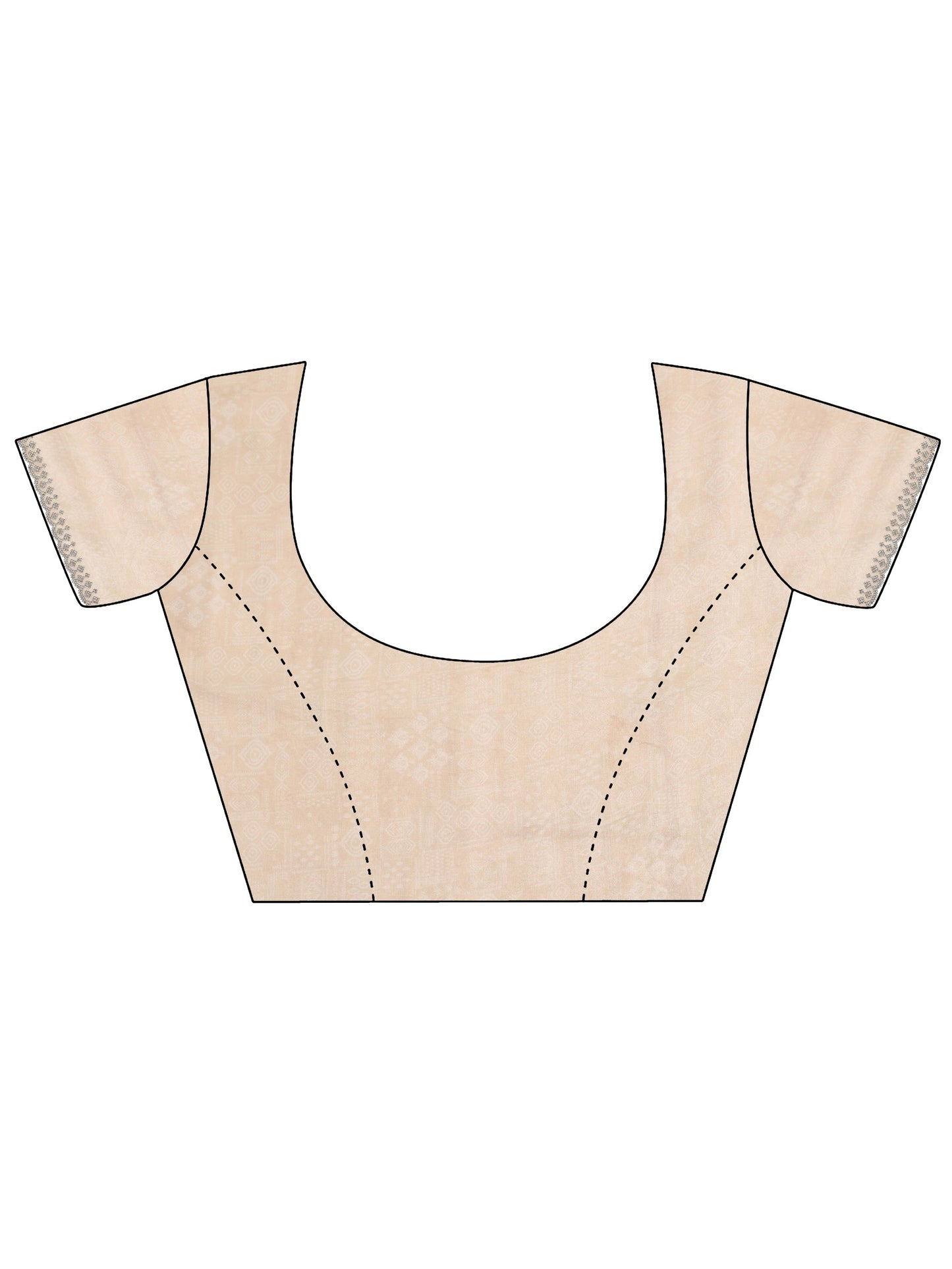 Peach Embellished Satin Saree With Unstitched Blouse Piece