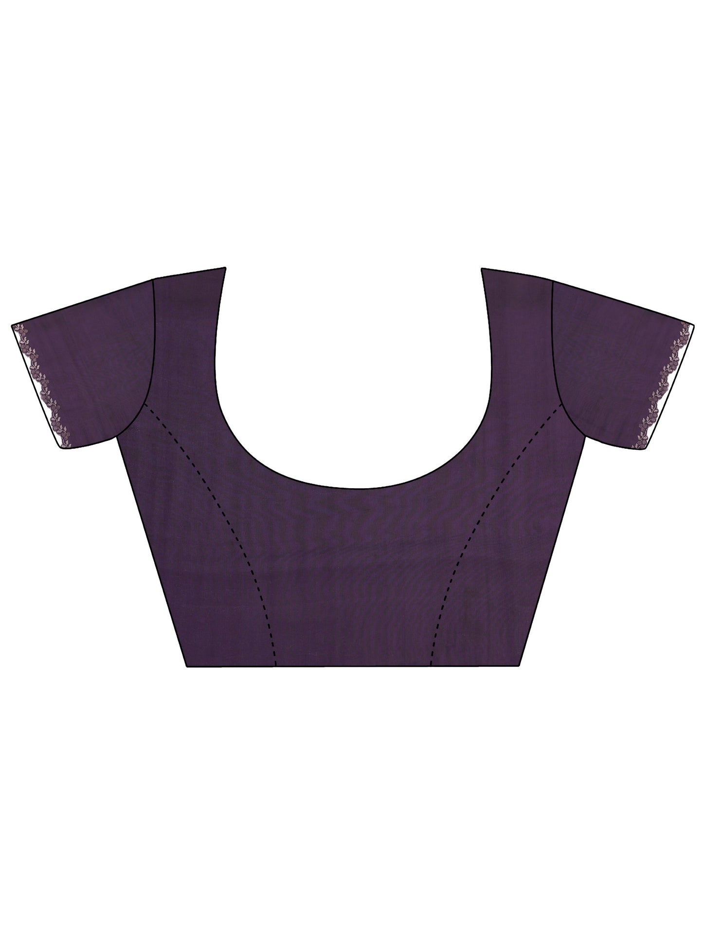 Burgundy Solid Satin Saree With Unstitched Blouse Piece