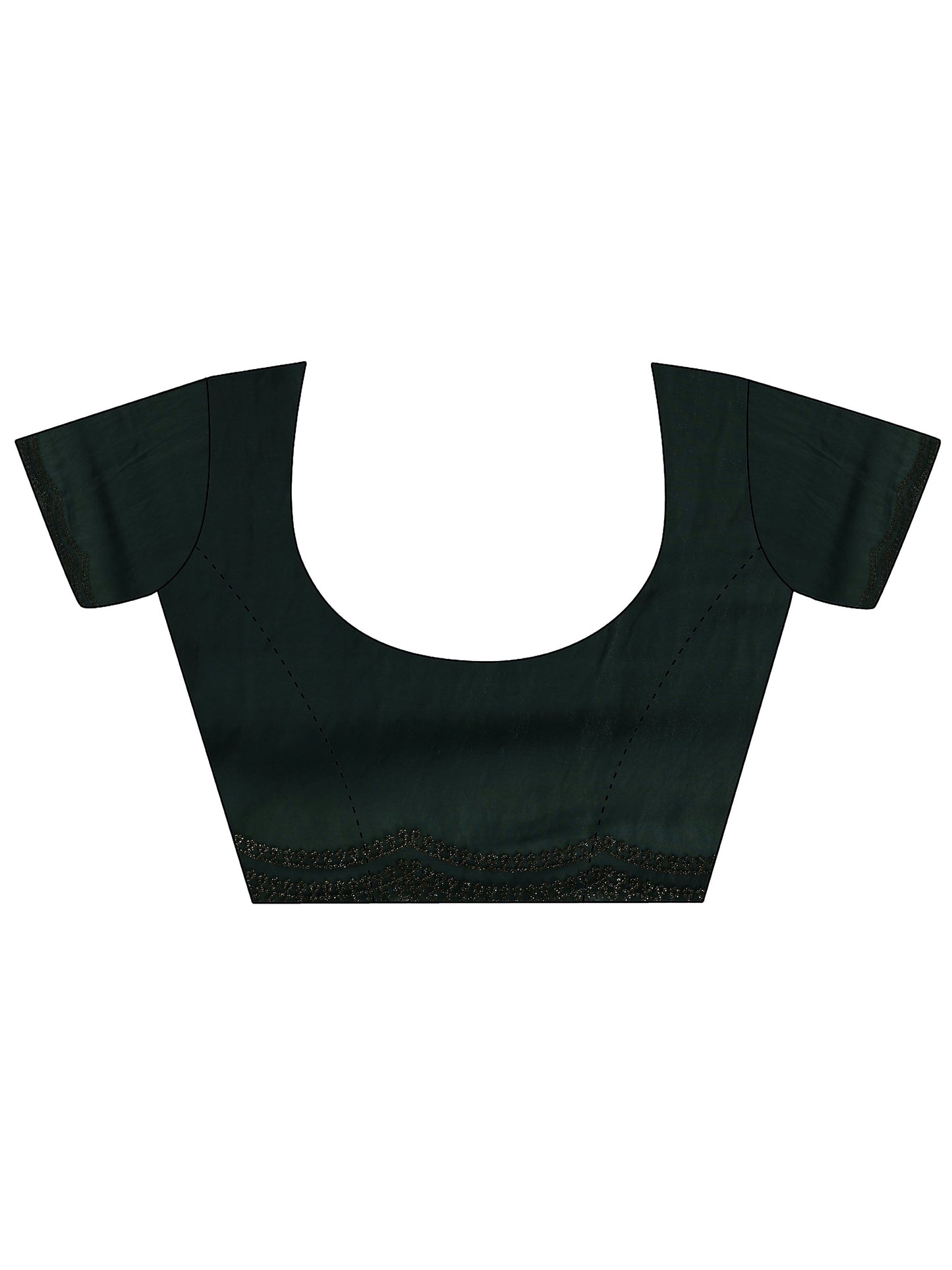 Blue Solid Jimmy Choo Satin Saree With Unstitched Blouse Piece