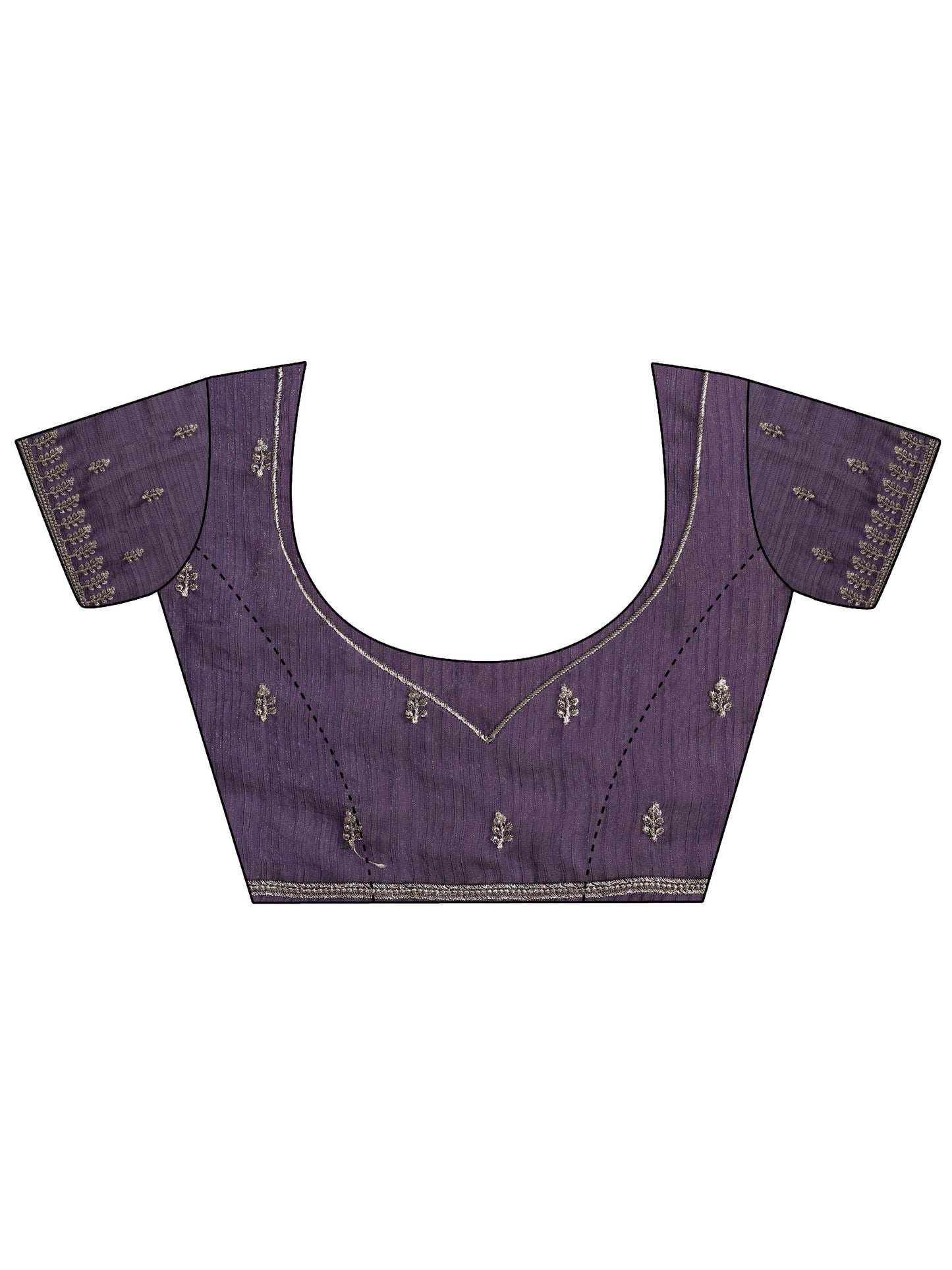 Green Embellished Silk blend Saree With Unstitched Blouse Piece