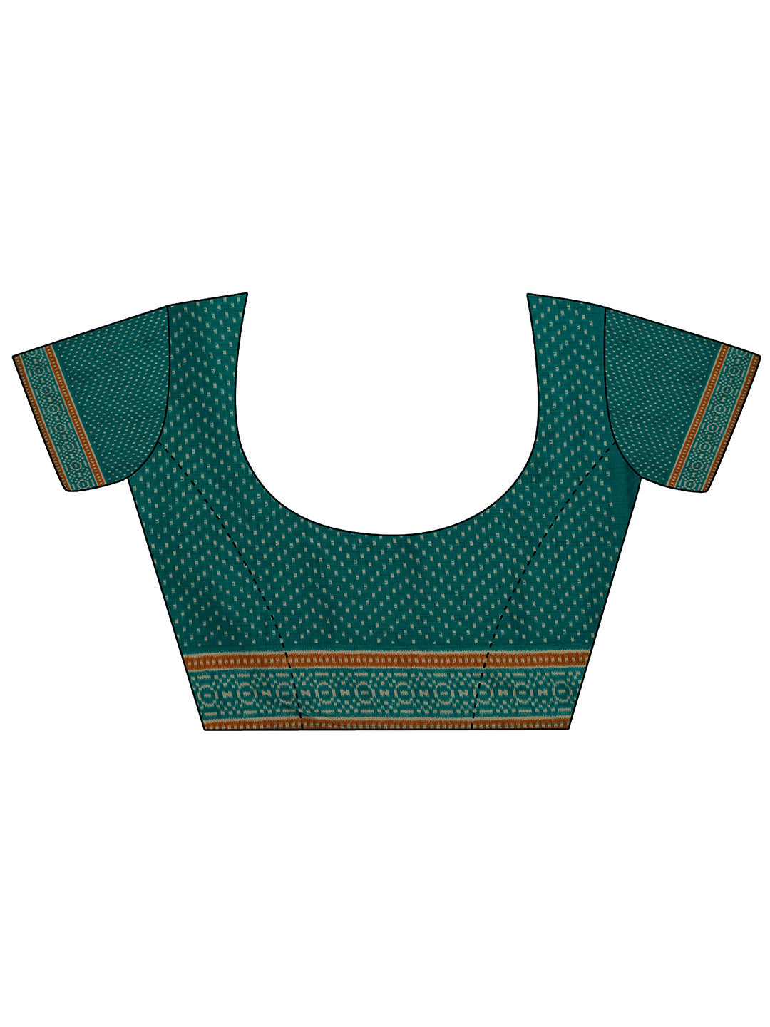 Maroon Printed Silk Blend Saree With Unstitched Blouse Piece