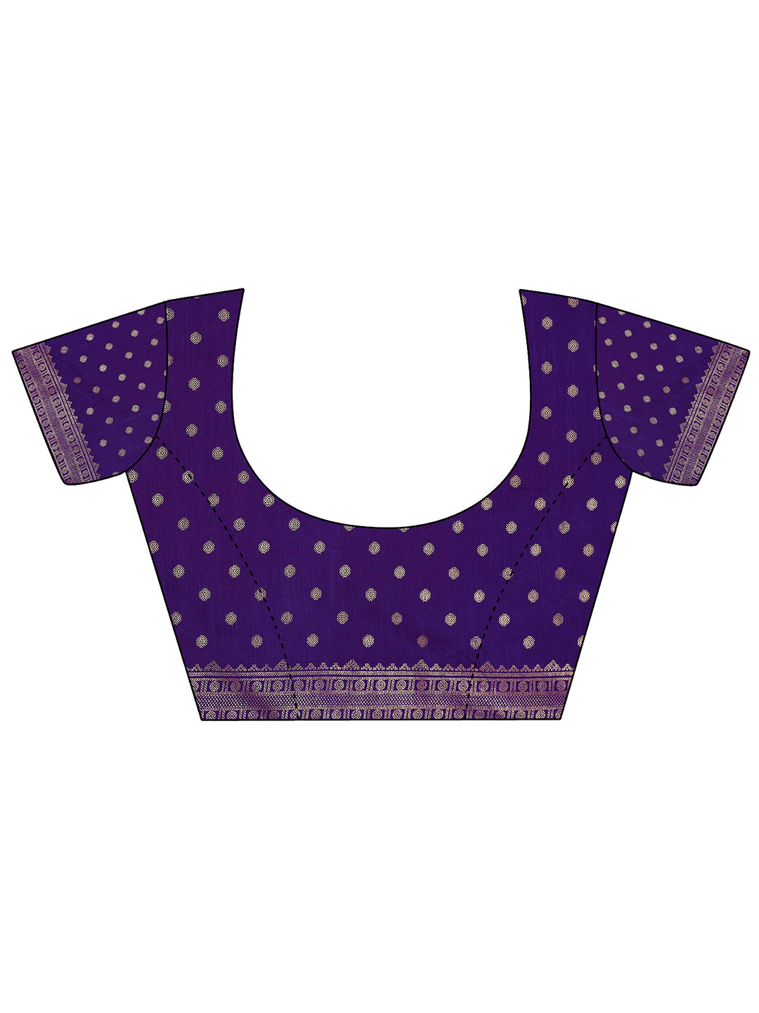 Peach Embellished Silk Blend Saree With Unstitched Blouse Piece