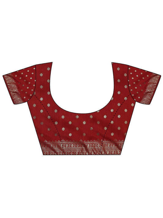 Green Embellished Silk Blend Saree With Unstitched Blouse Piece