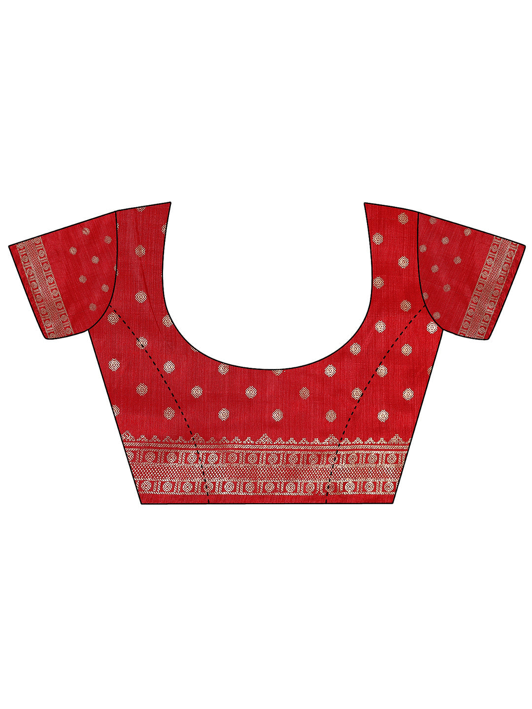 Beige Embellished Silk Blend Saree With Unstitched Blouse Piece