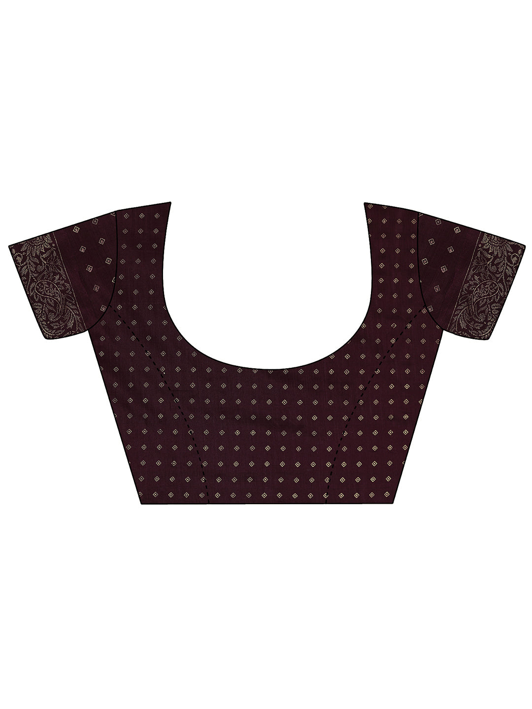 Blue Printed Silk Blend Saree With Unstitched Blouse Piece