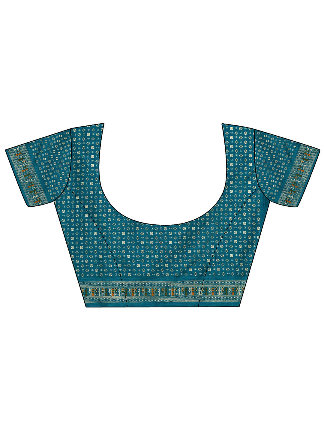 Lavender Embellished Silk Blend Saree With Unstitched Blouse Piece