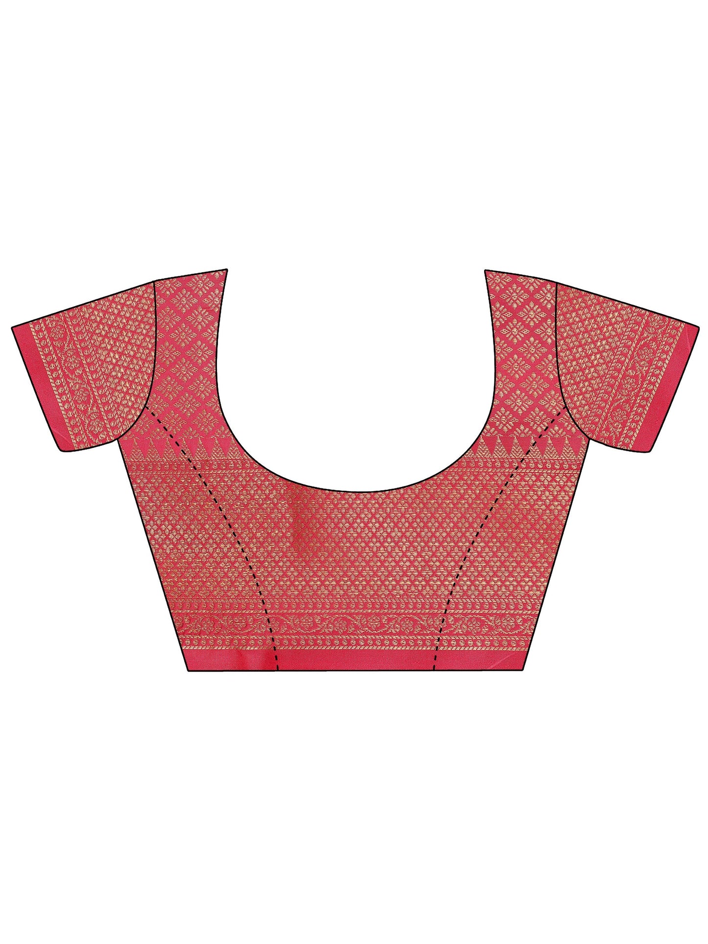 Beige Woven Design Banarasi Silk Saree With Unstitched Blouse Piece