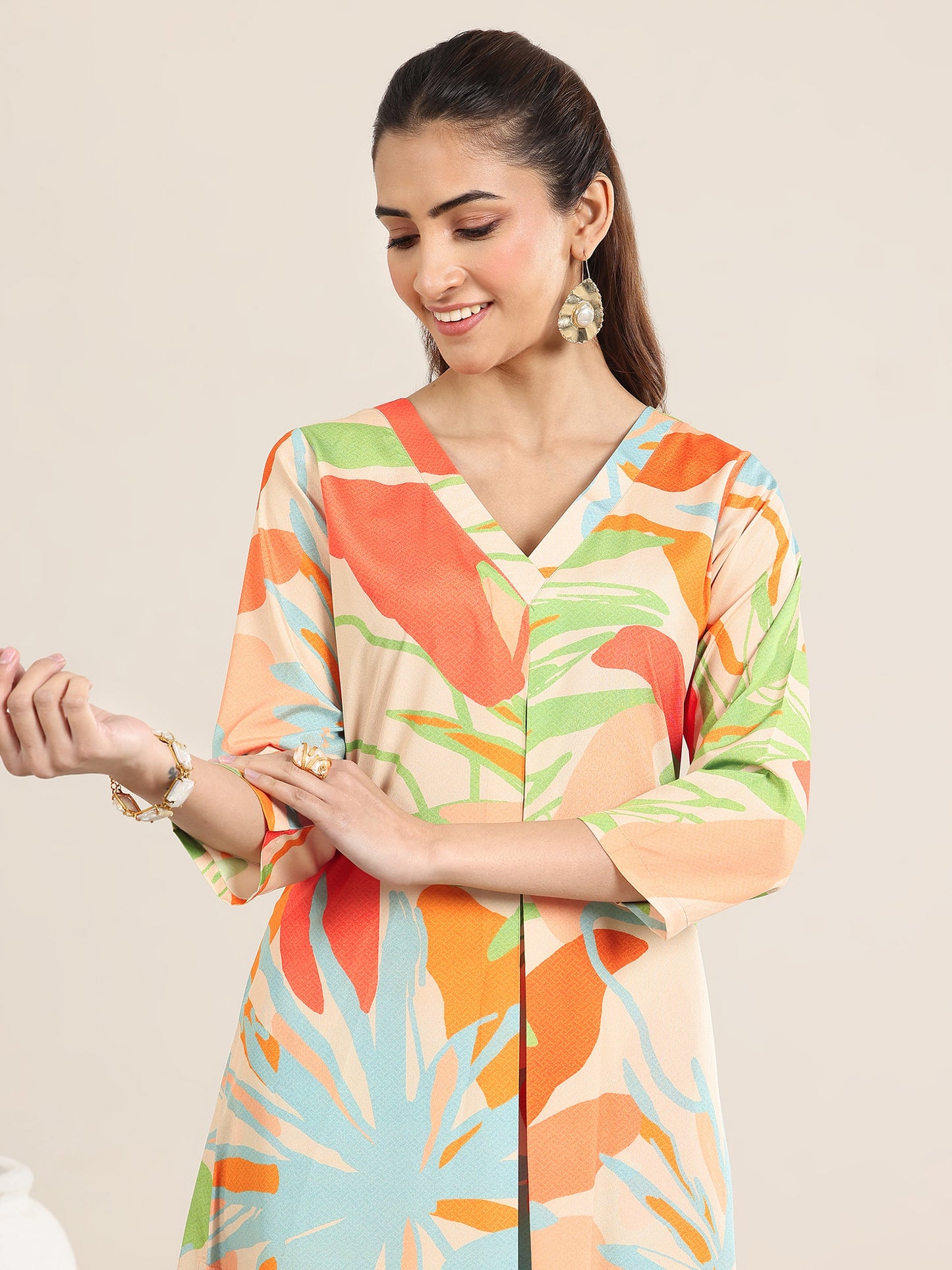 Multi Printed Poly Crepe Co-Ord sets