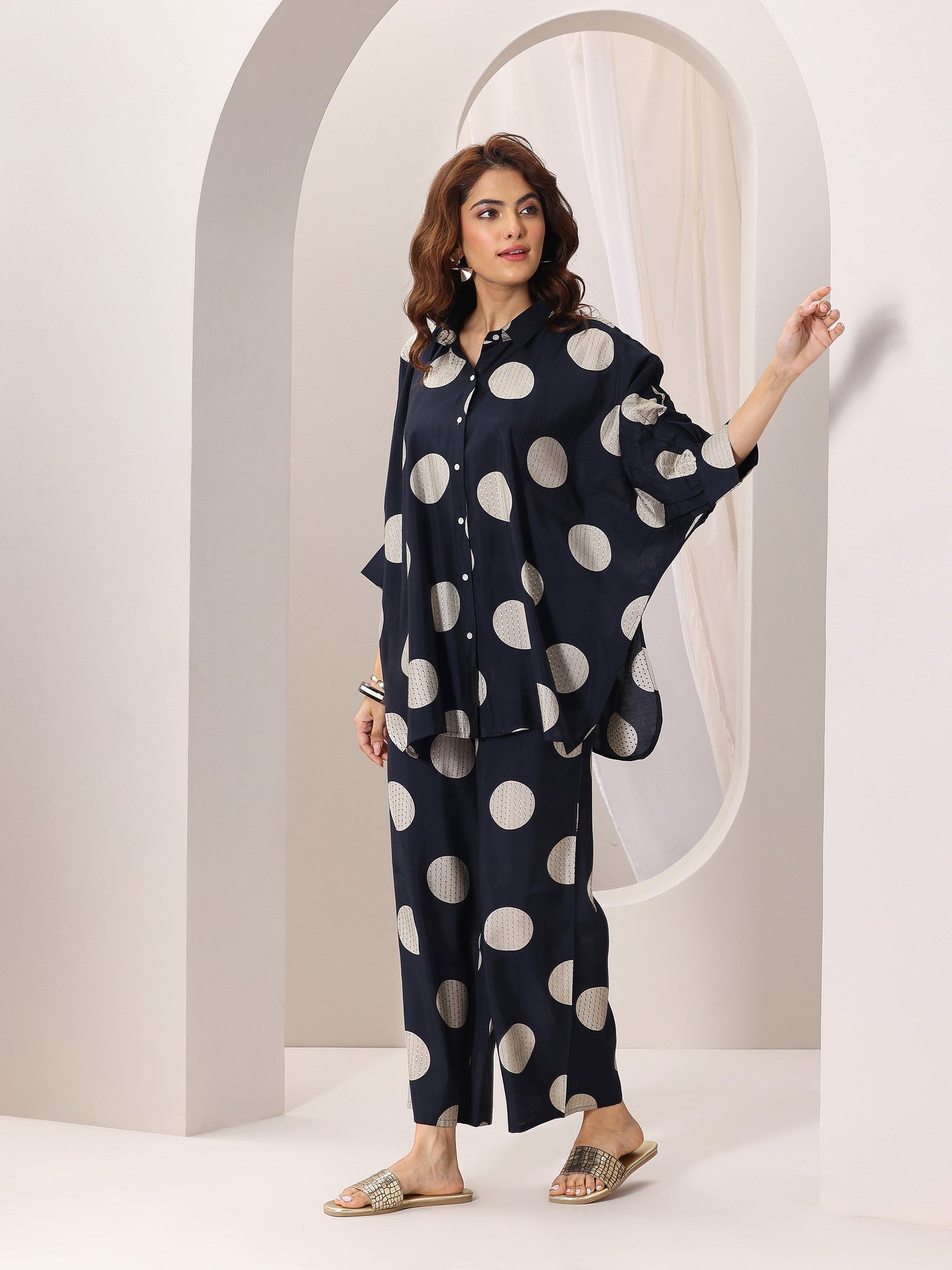 Blue Printed Rayon Co-Ord Sets