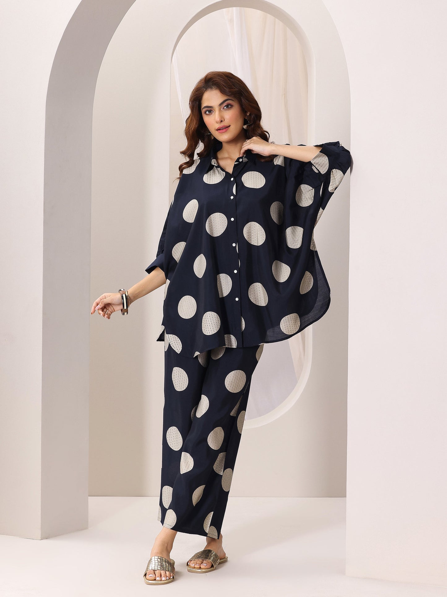 Blue Printed Rayon Co-Ord Sets