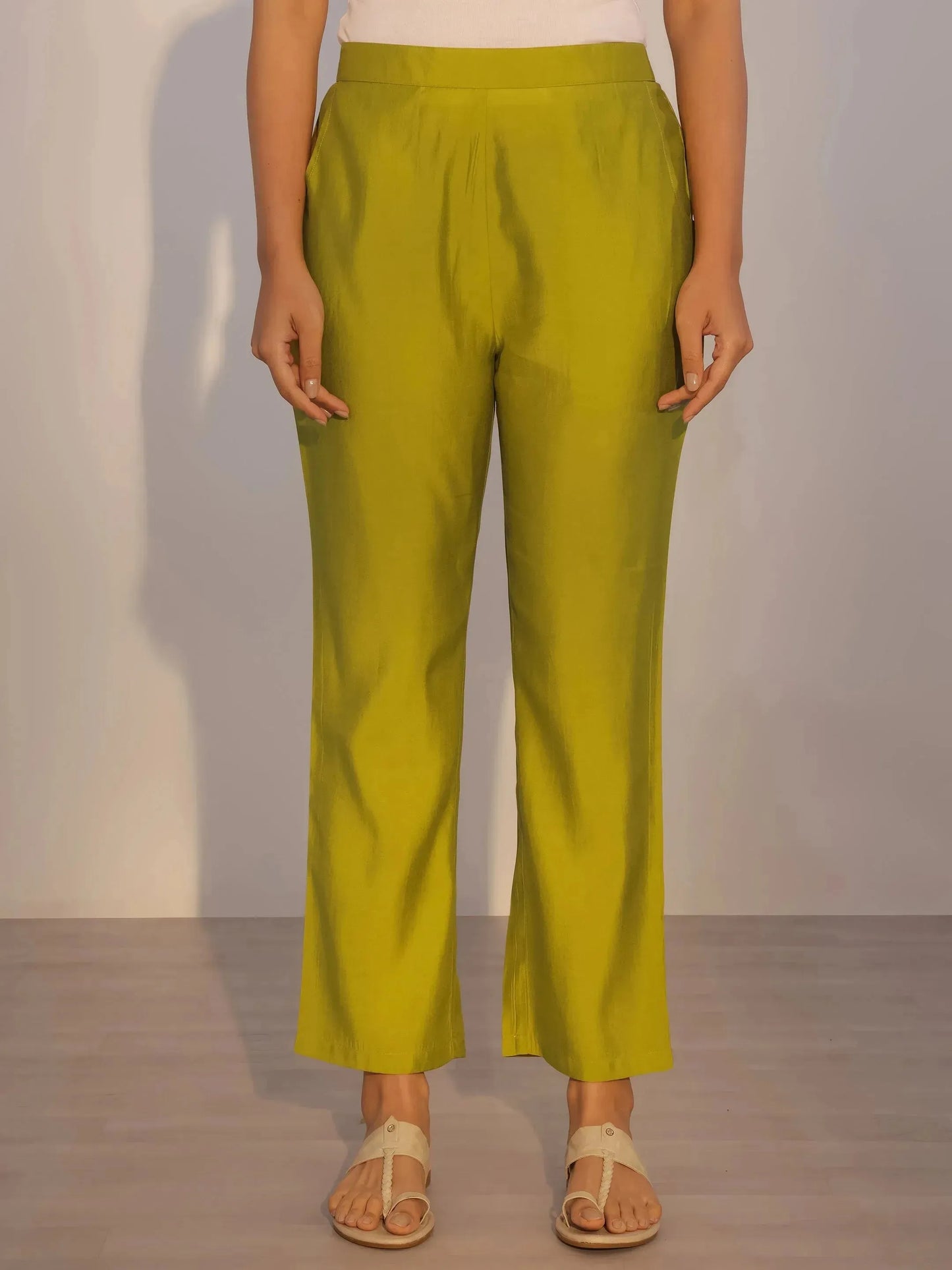 Green Printed Cotton Straight Suit With Dupatta