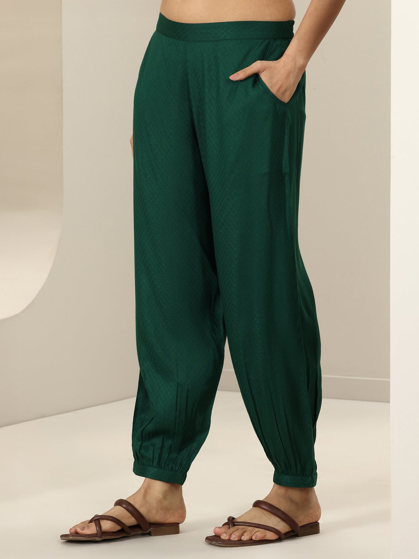 Green Self Design Rayon Straight Suit Sets With Dupatta