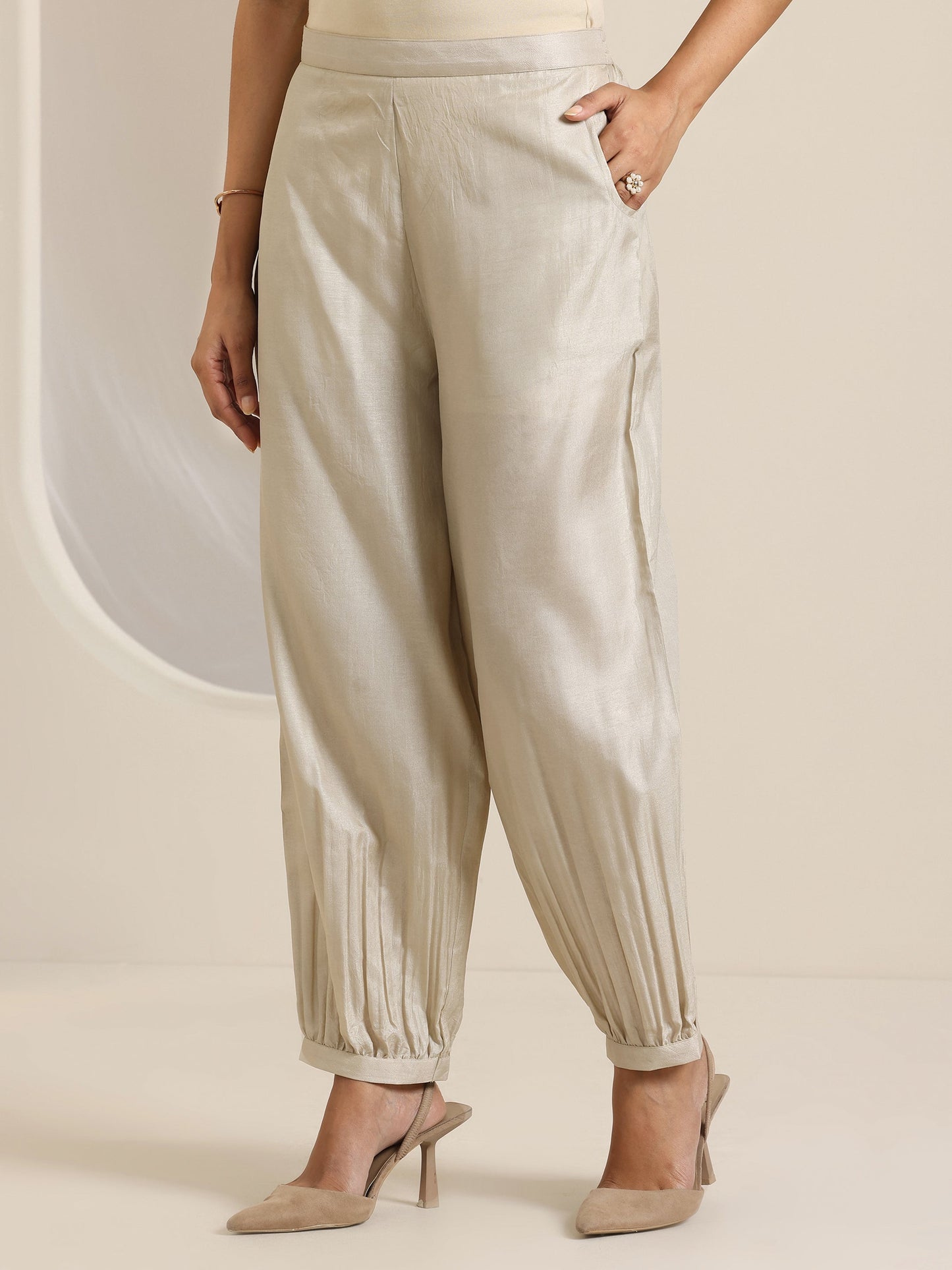 Grey Printed Silk Blend Straight Suit Set With Dupatta