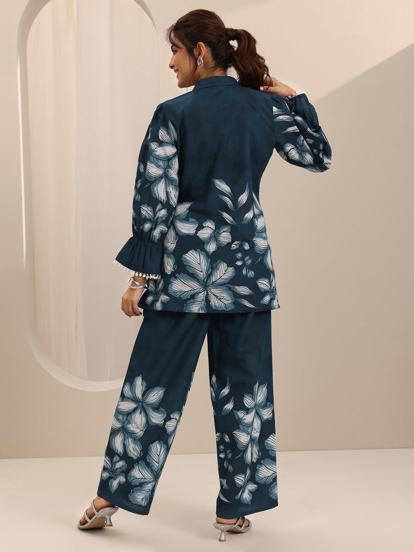 Blue Printed Cotton Co-Ord Sets