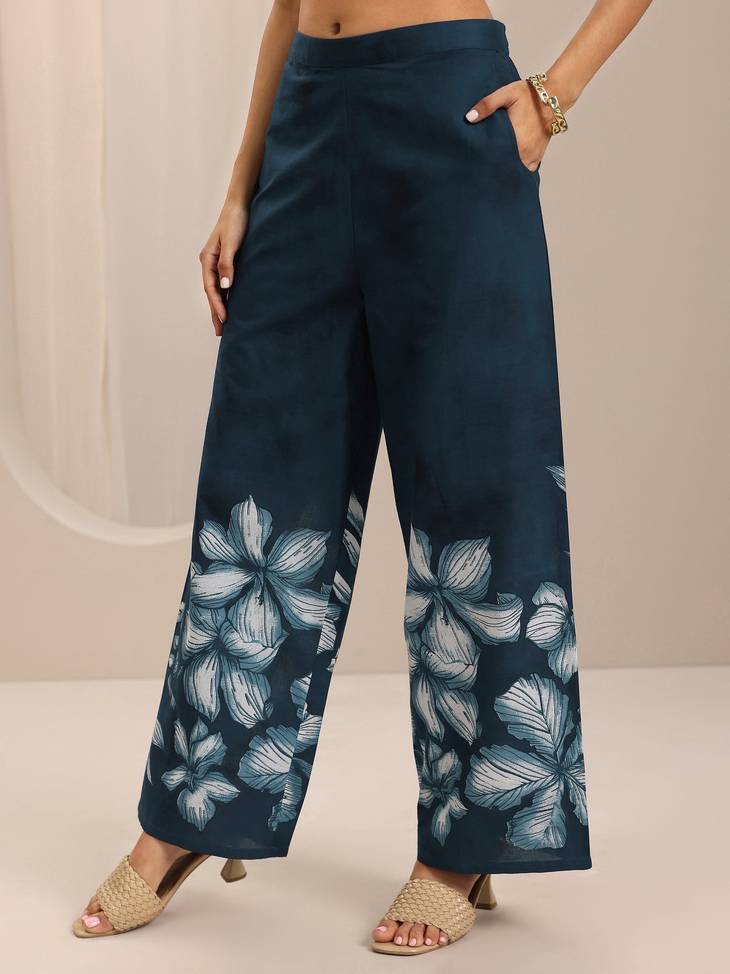 Blue Printed Cotton Co-Ord Sets