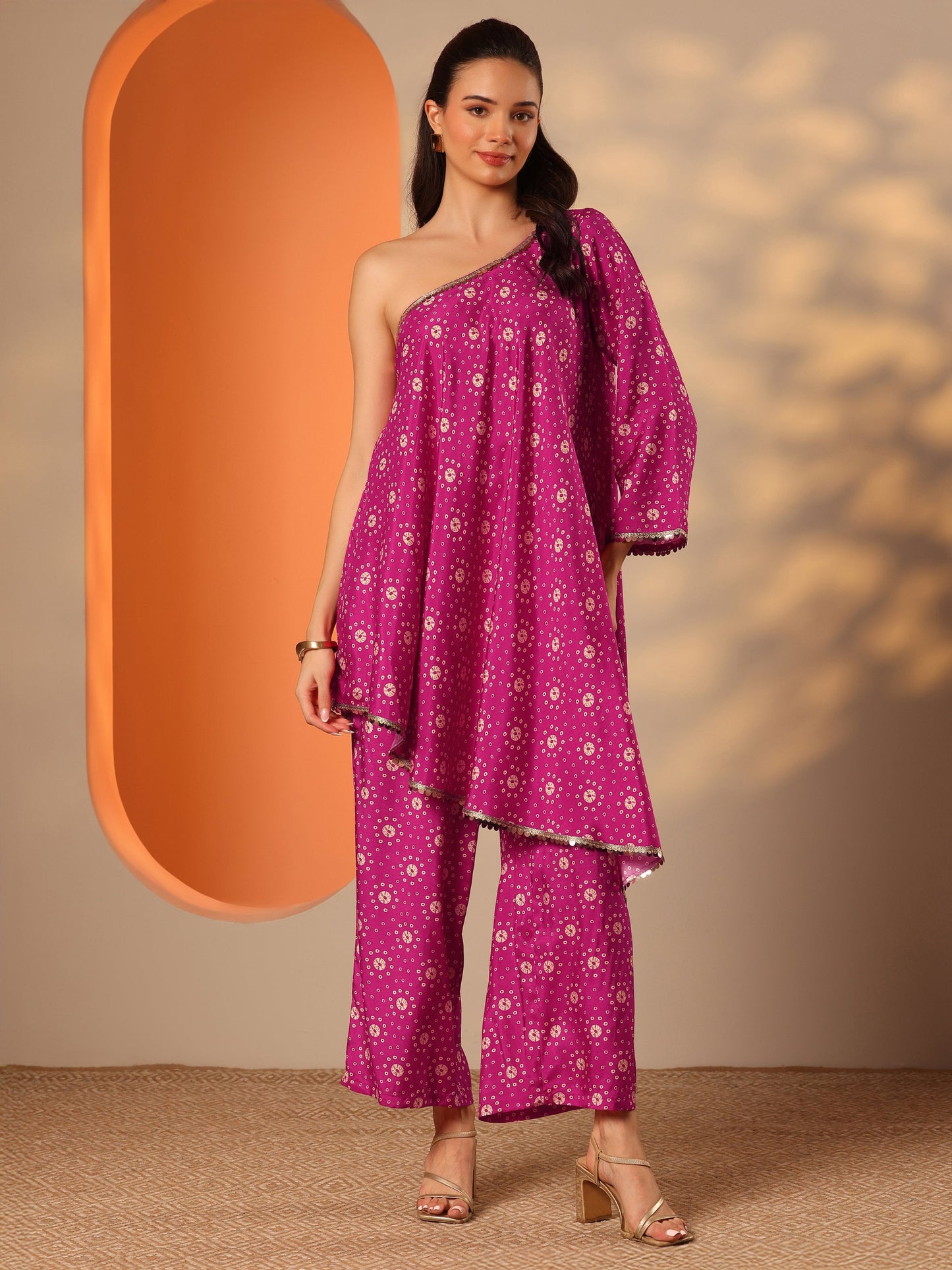 Pink Printed Rayon Co-Ord Sets