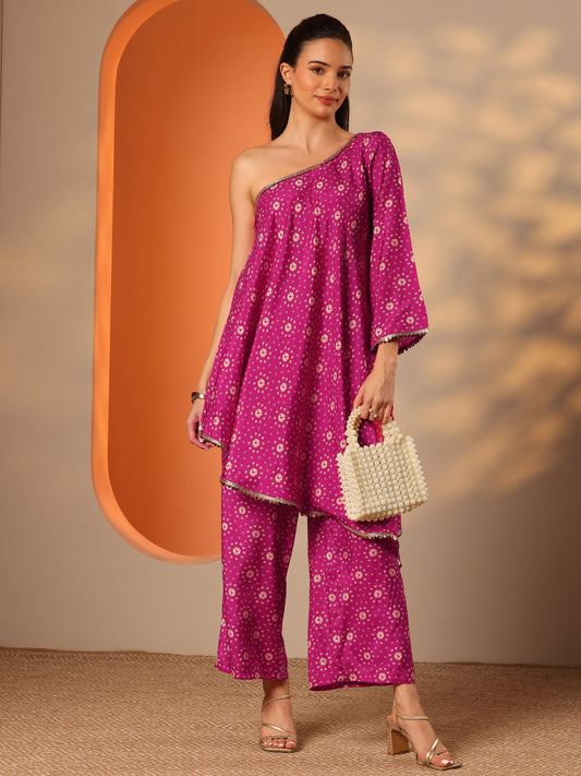 Pink Printed Rayon Co-Ord Sets