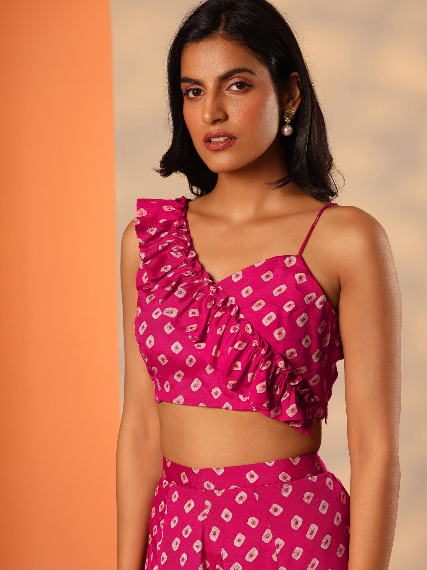 Pink Printed Rayon Co-Ord Sets