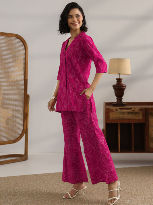 Pink Printed Cotton Co-Ord Sets