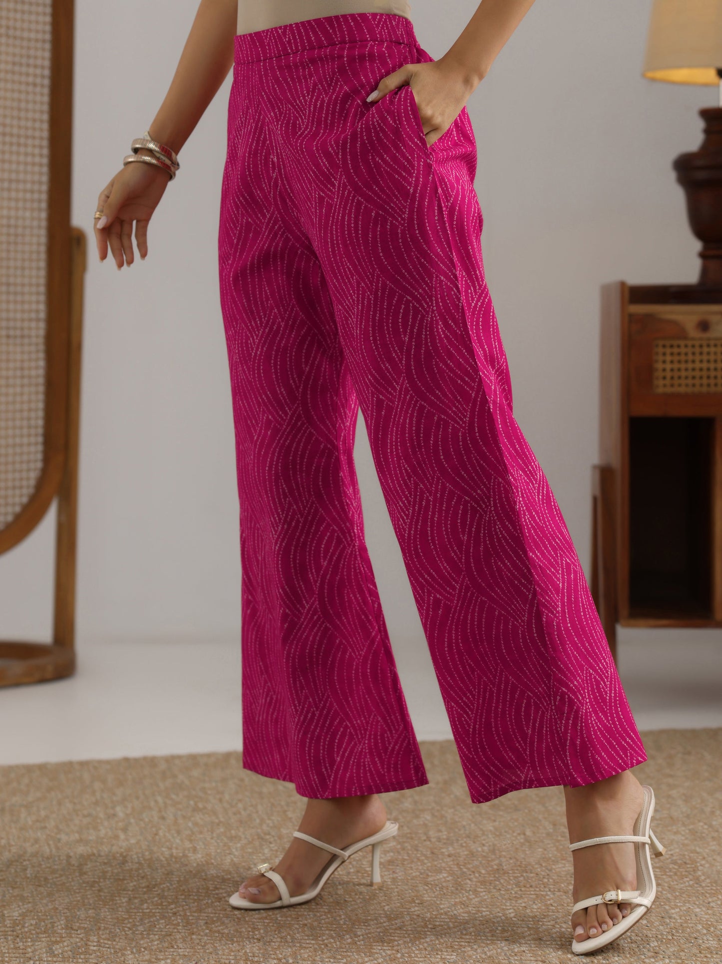 Pink Printed Cotton Co-Ord Sets