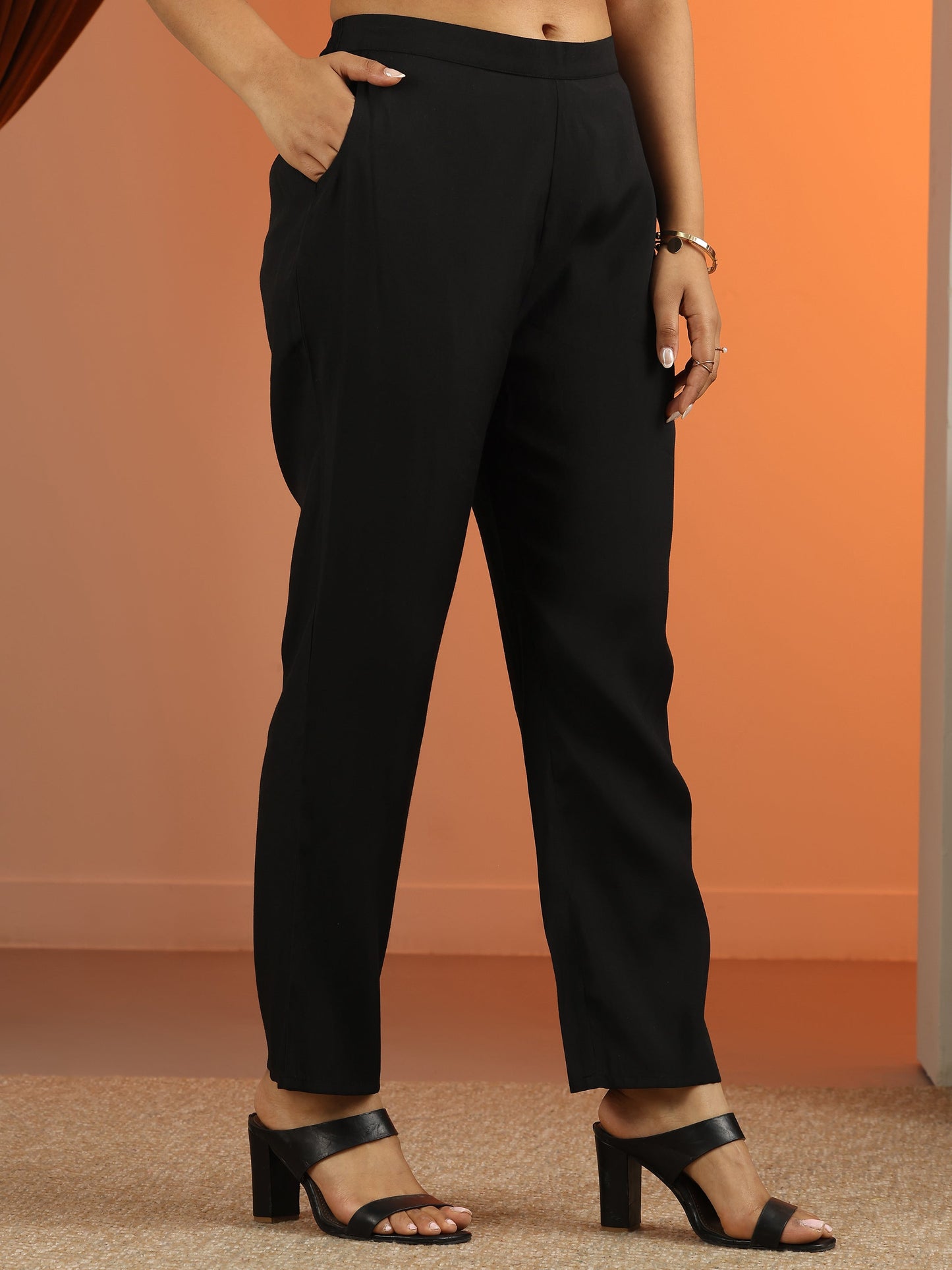 Black Embroidered Rayon Straight Suit Set With Dupatta