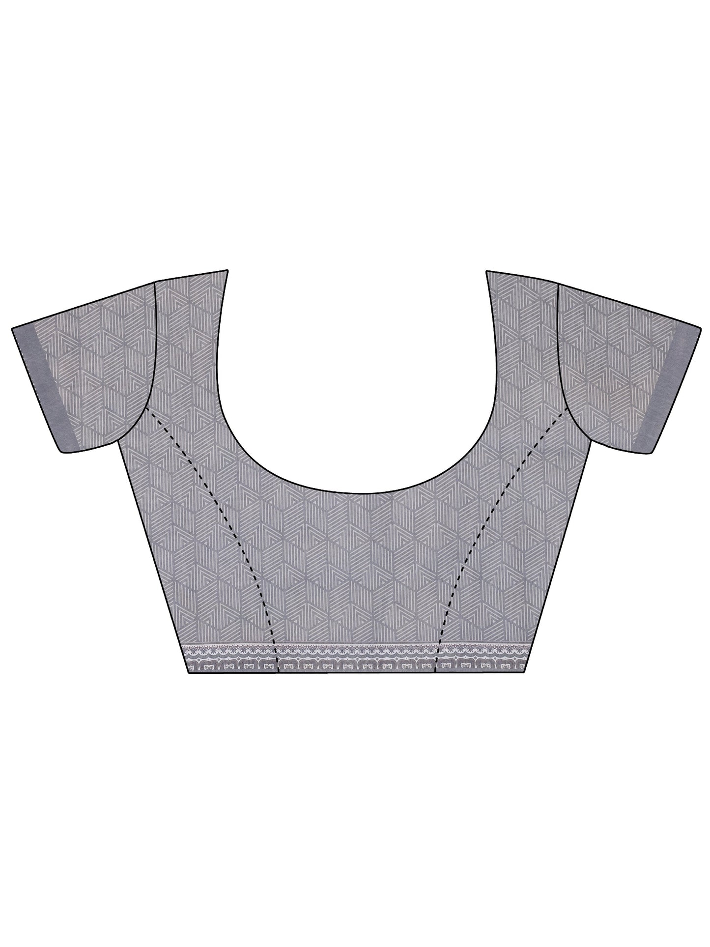 Mauve Printed Silk Blend Saree With Unstitched Blouse Piece