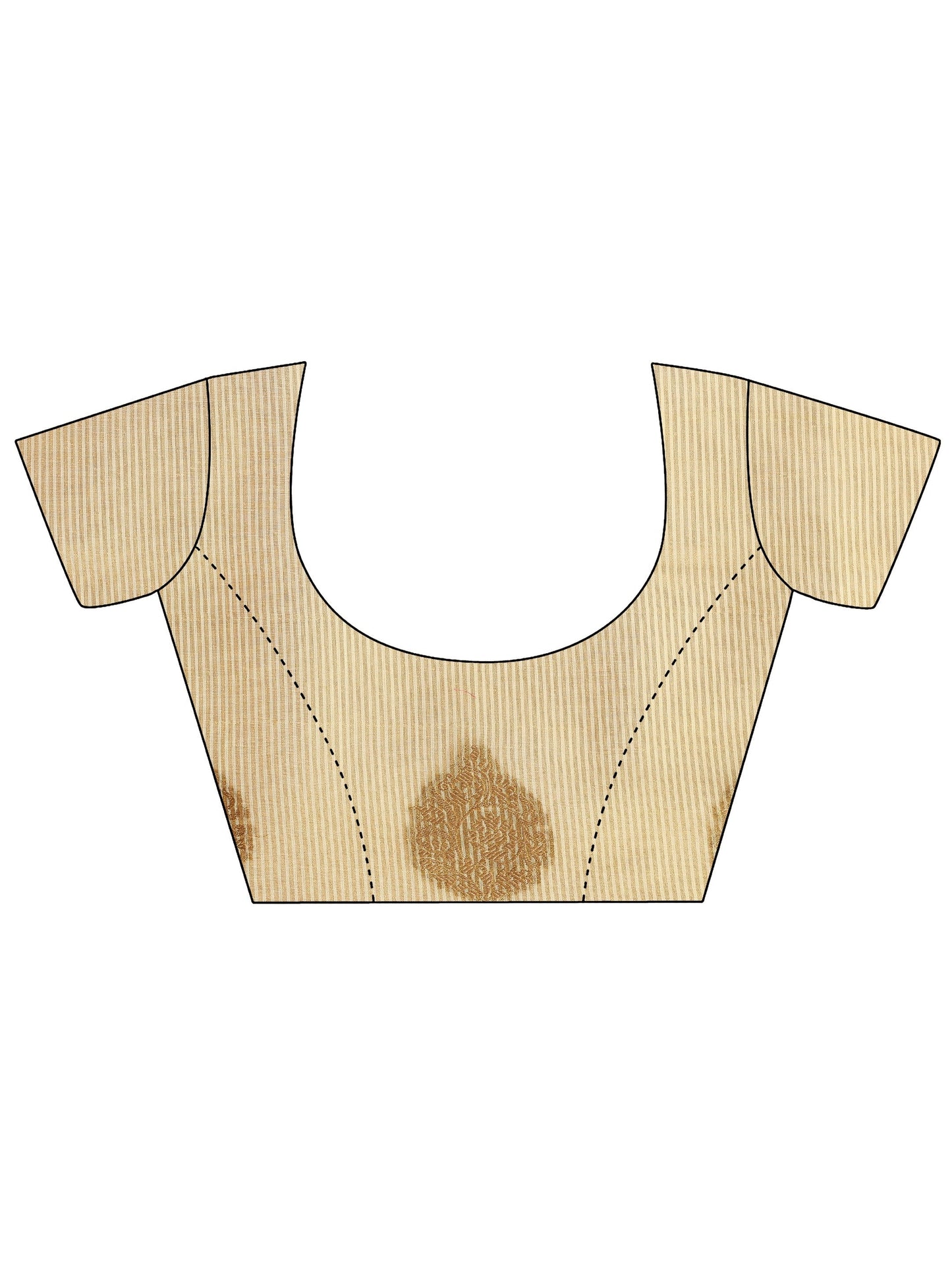 Gold Woven Silk Blend Saree With Unstitched Blouse Piece