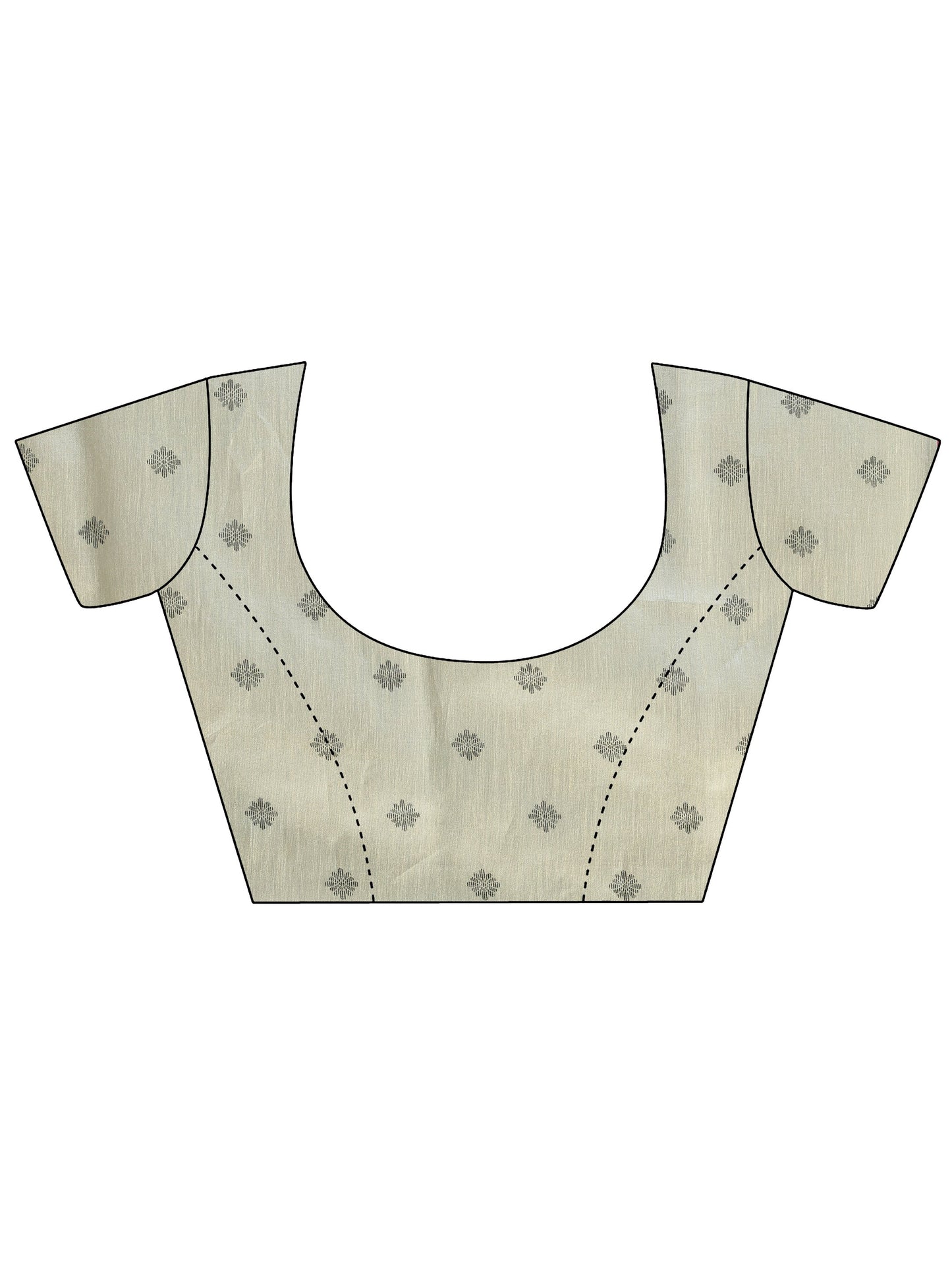 Multi Printed Silk Blend Saree With Unstitched Blouse Piece