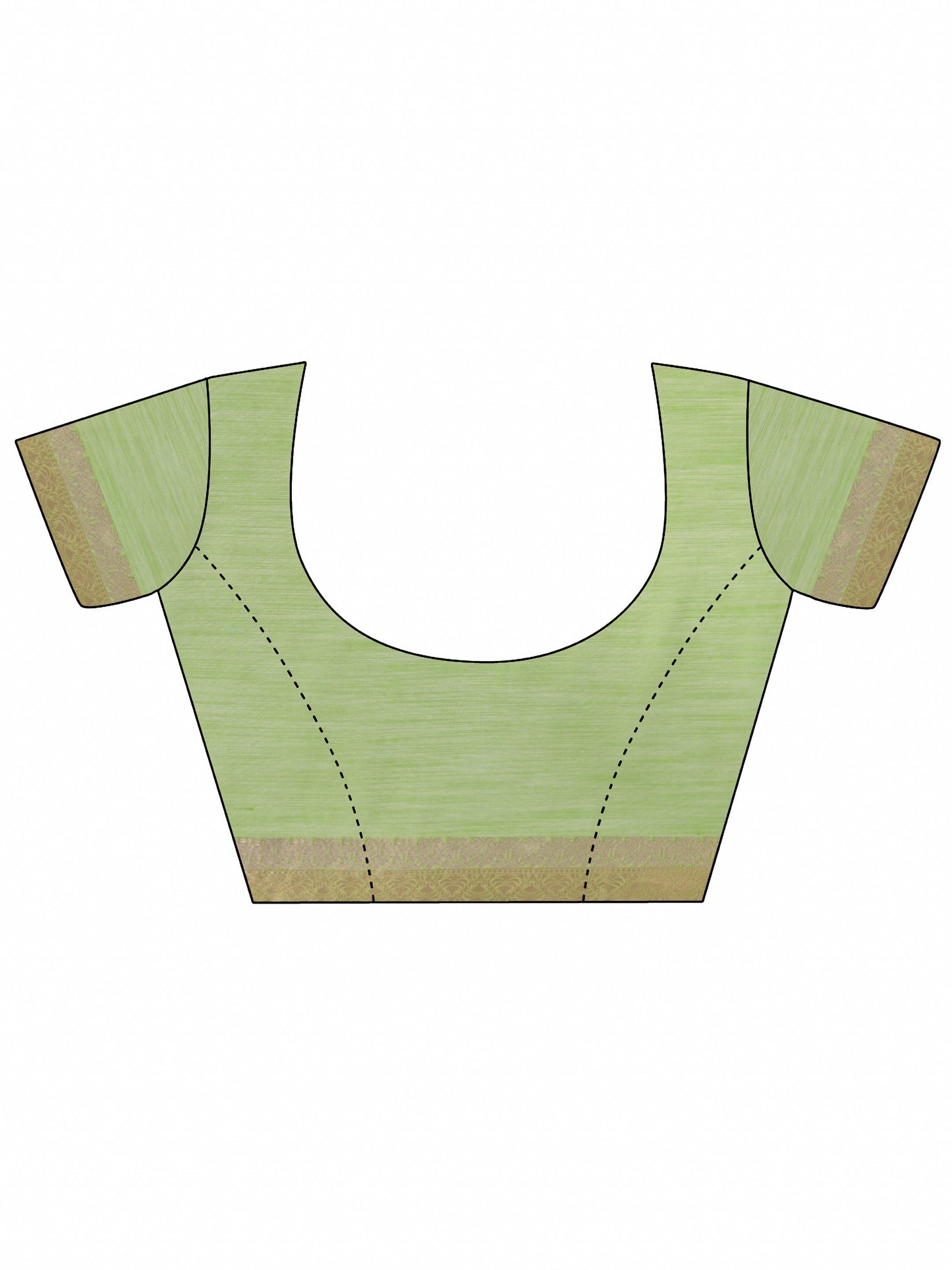 Green Woven Design Banarasi Silk Blend Saree With Unstitched Blouse Piece